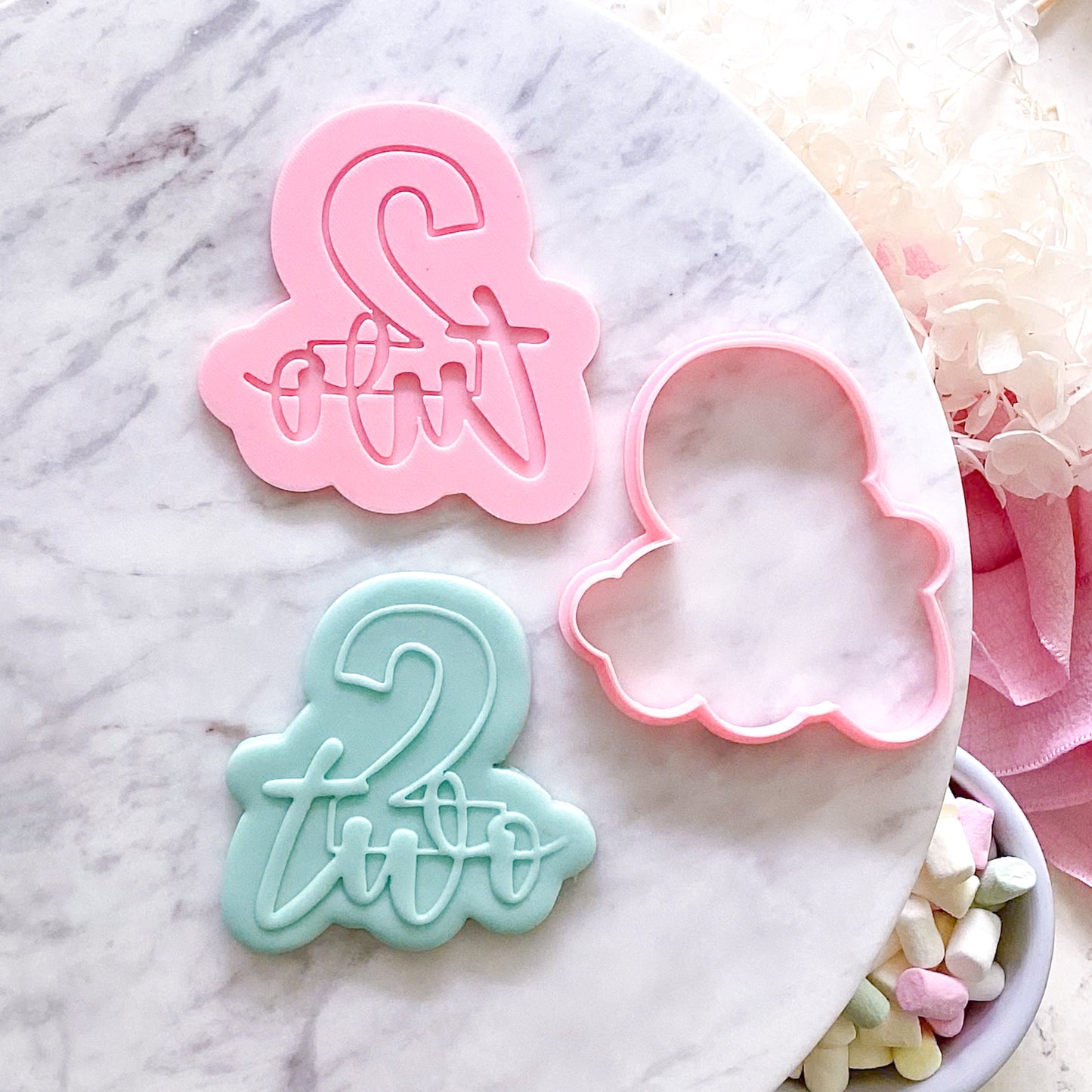 Two - Cookie Cutter & Stamp