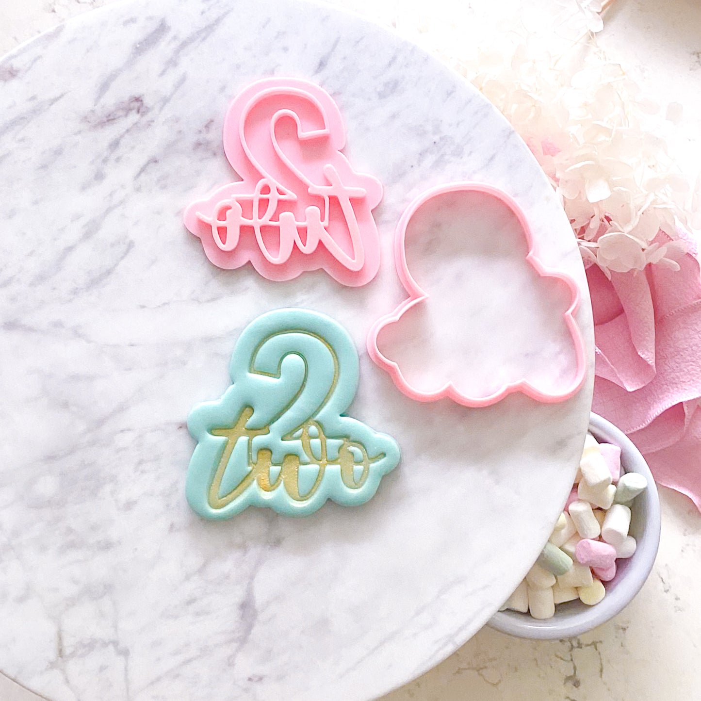 Two - Cookie Cutter & Stamp