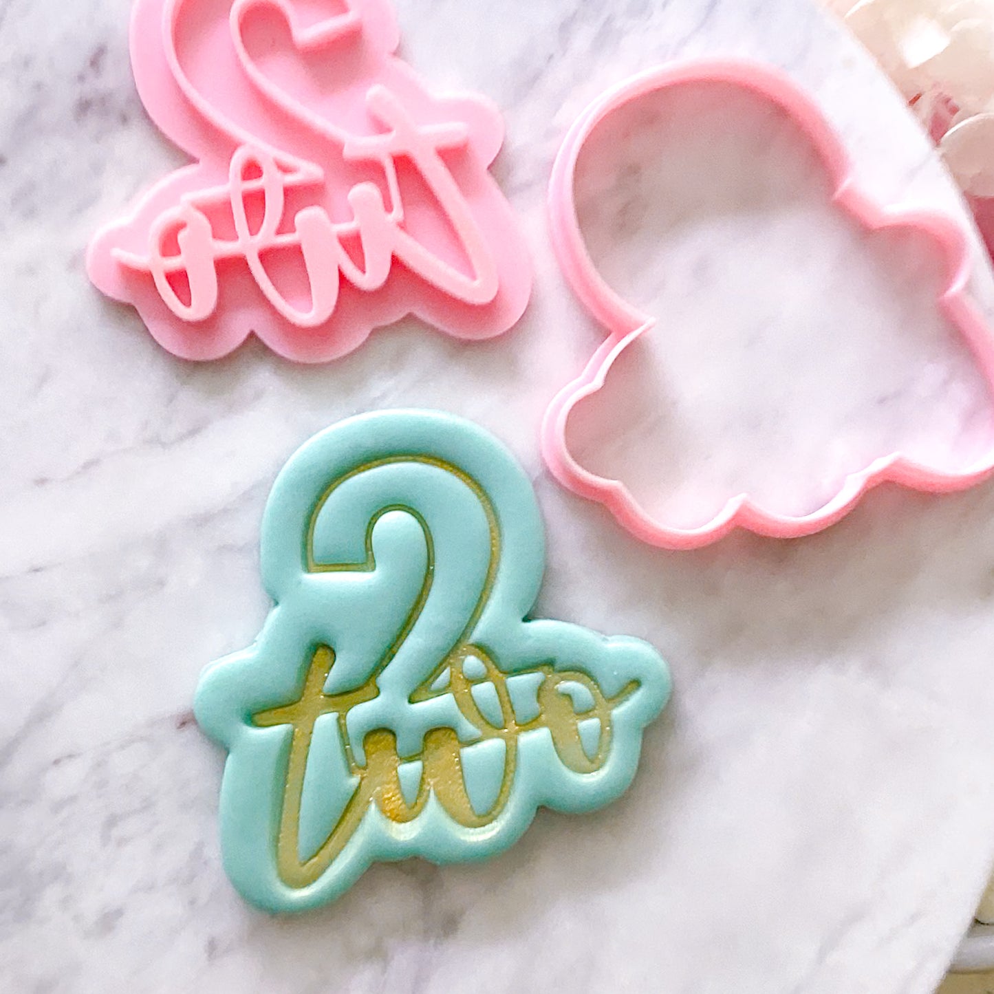 Two - Cookie Cutter & Stamp
