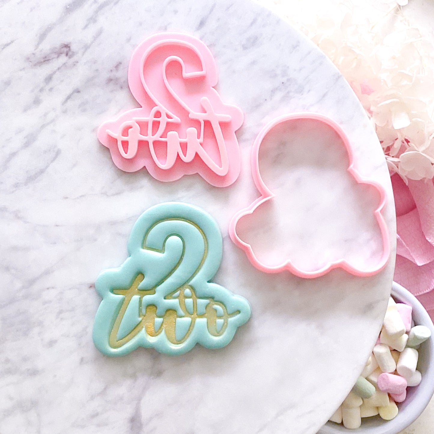 Two - Cookie Cutter & Stamp