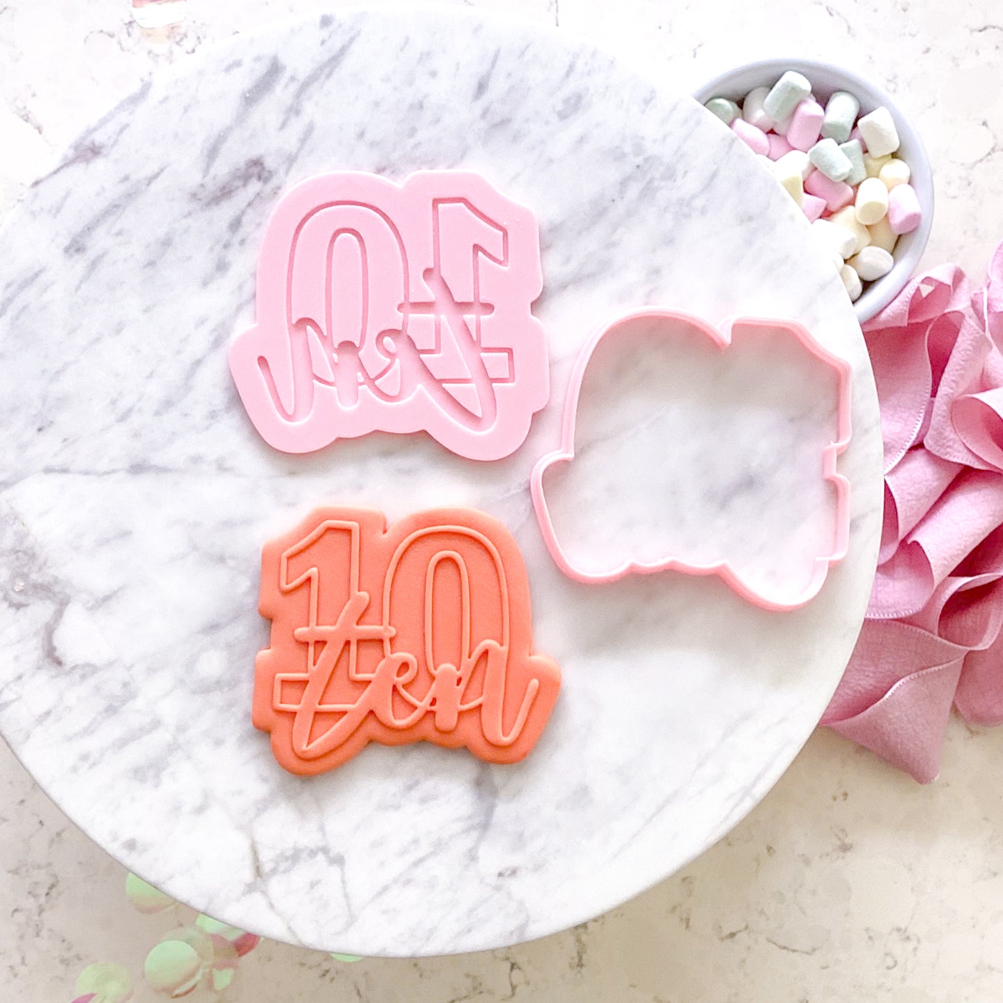 Ten - Cookie Cutter & Stamp