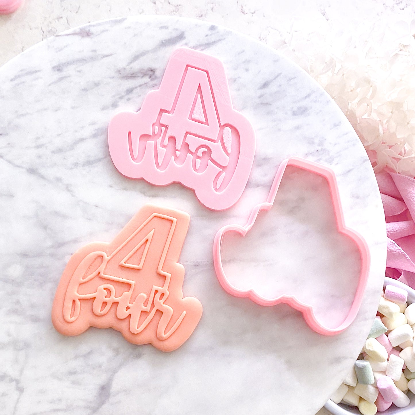 Four - Cookie Cutter & Stamp