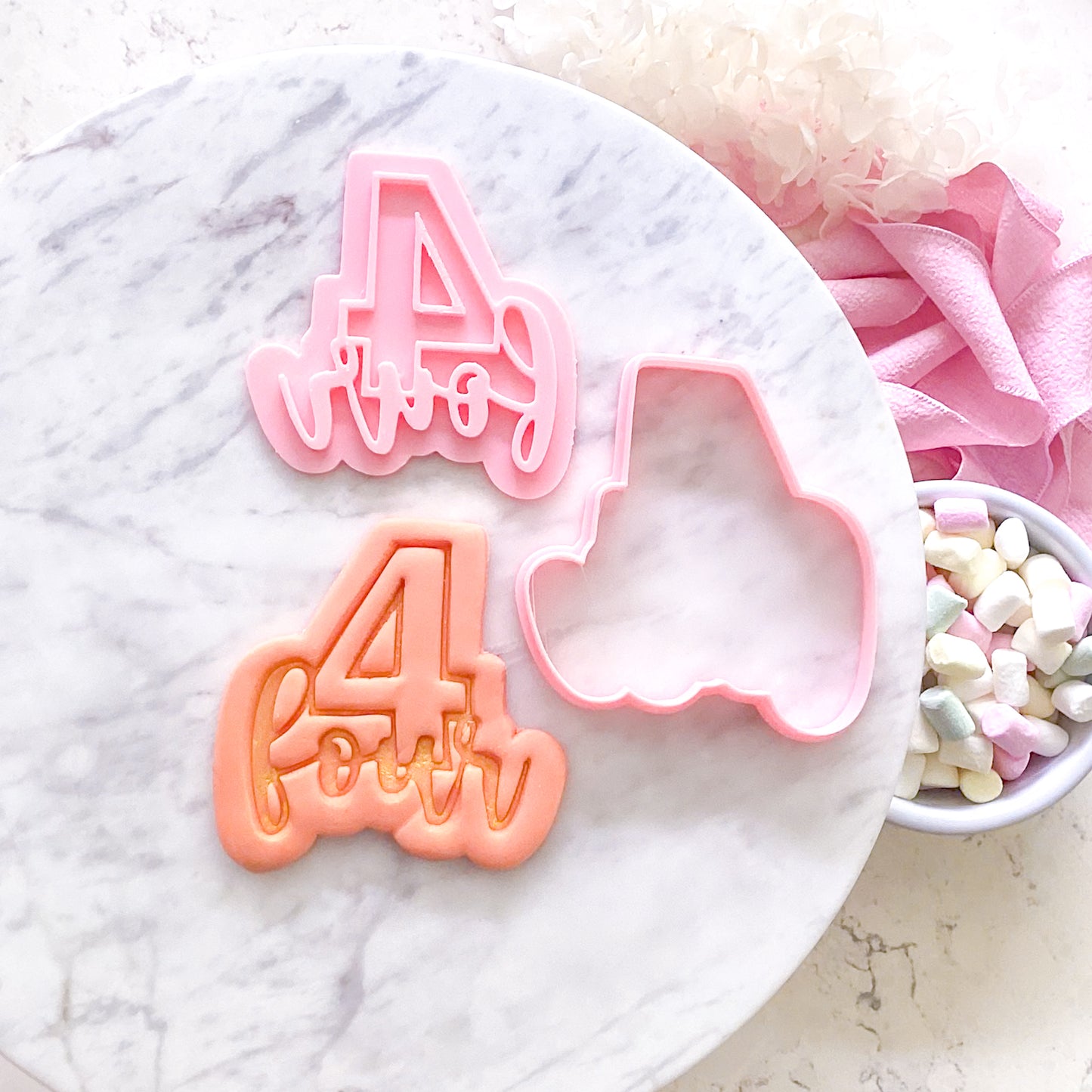 Four - Cookie Cutter & Stamp