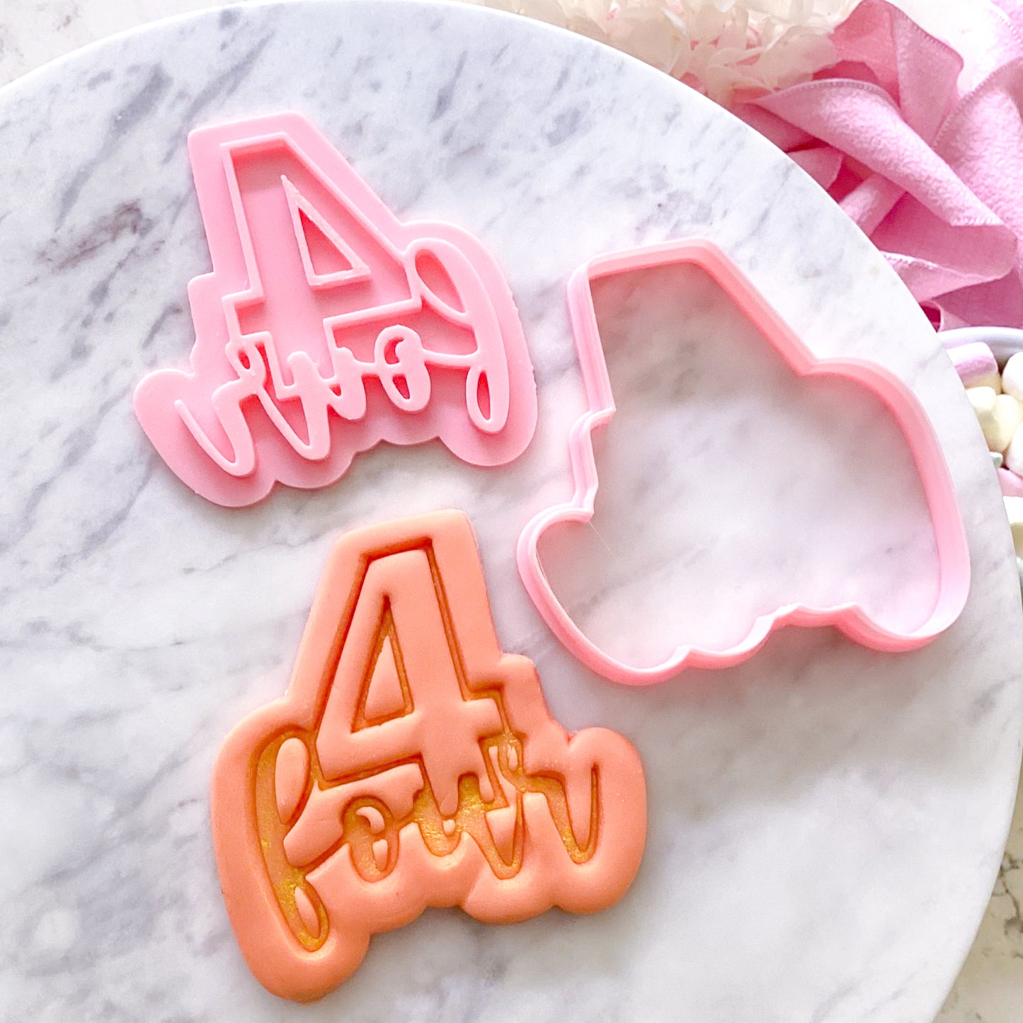 Four - Cookie Cutter & Stamp