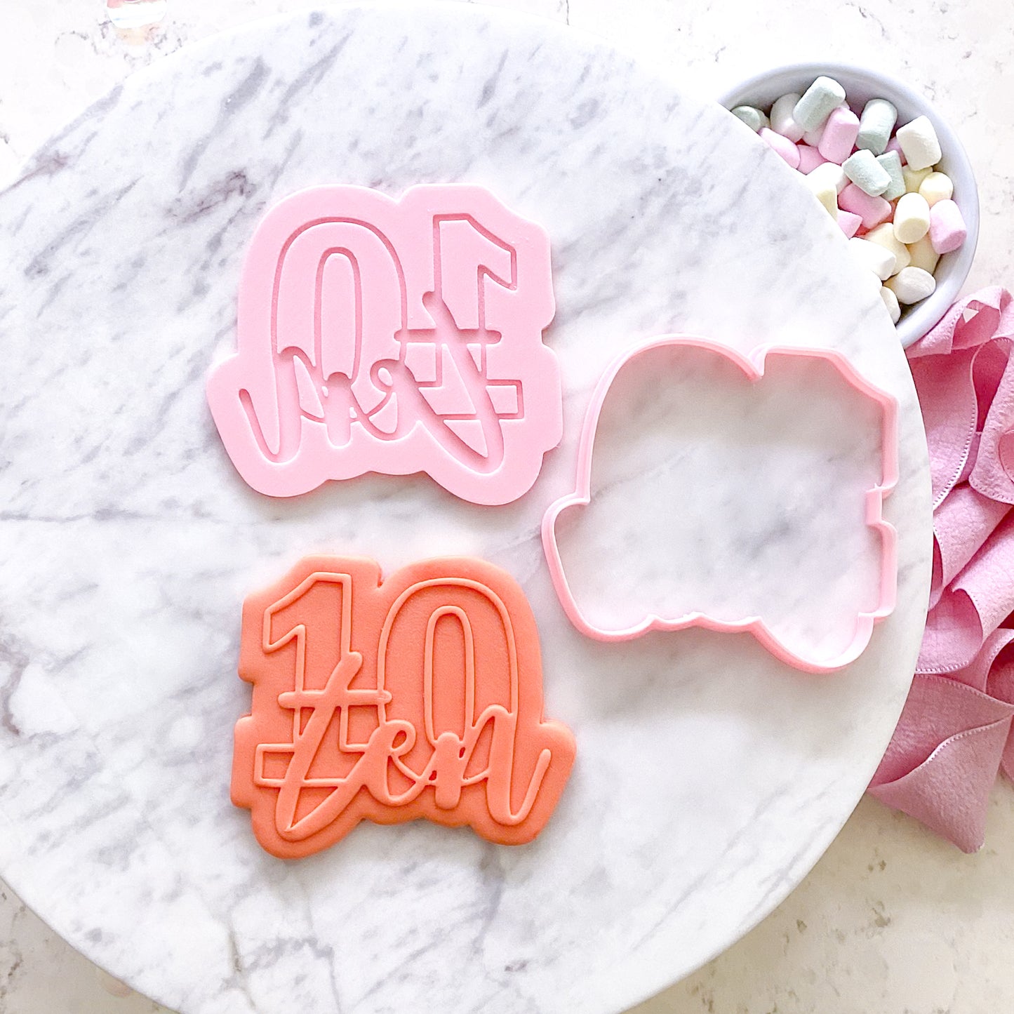 Ten - Cookie Cutter & Stamp