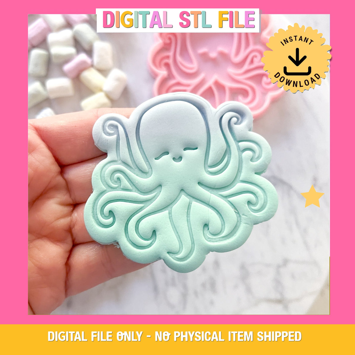 "Octopus" - Cookie Cutter & Stamp