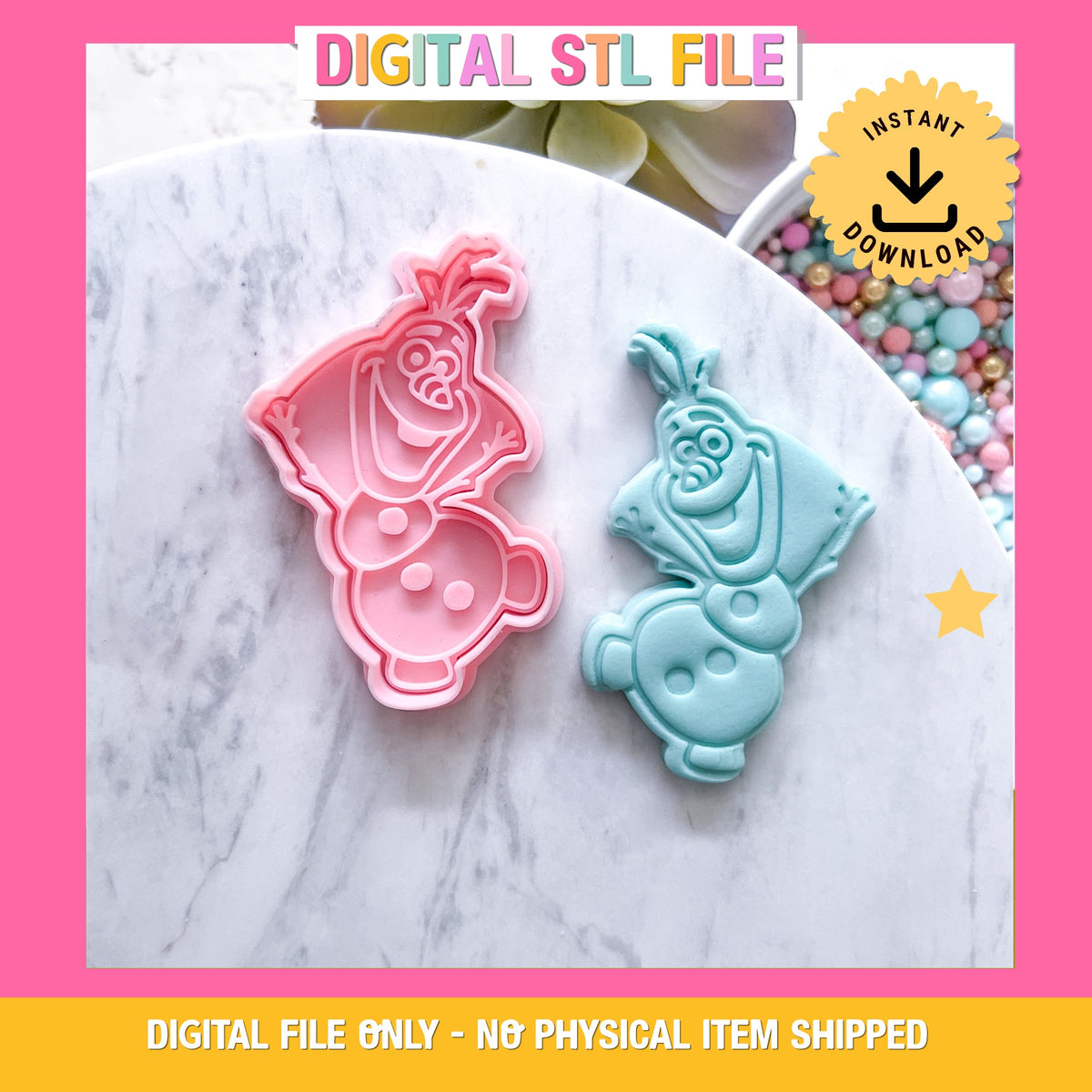 "Olaf" Cookie Cutter & Stamp
