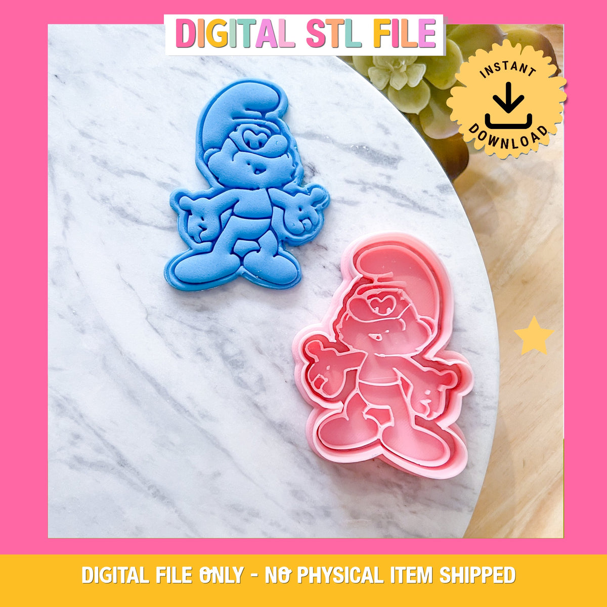 "Papa Smurf" Cookie Cutter & Stamp