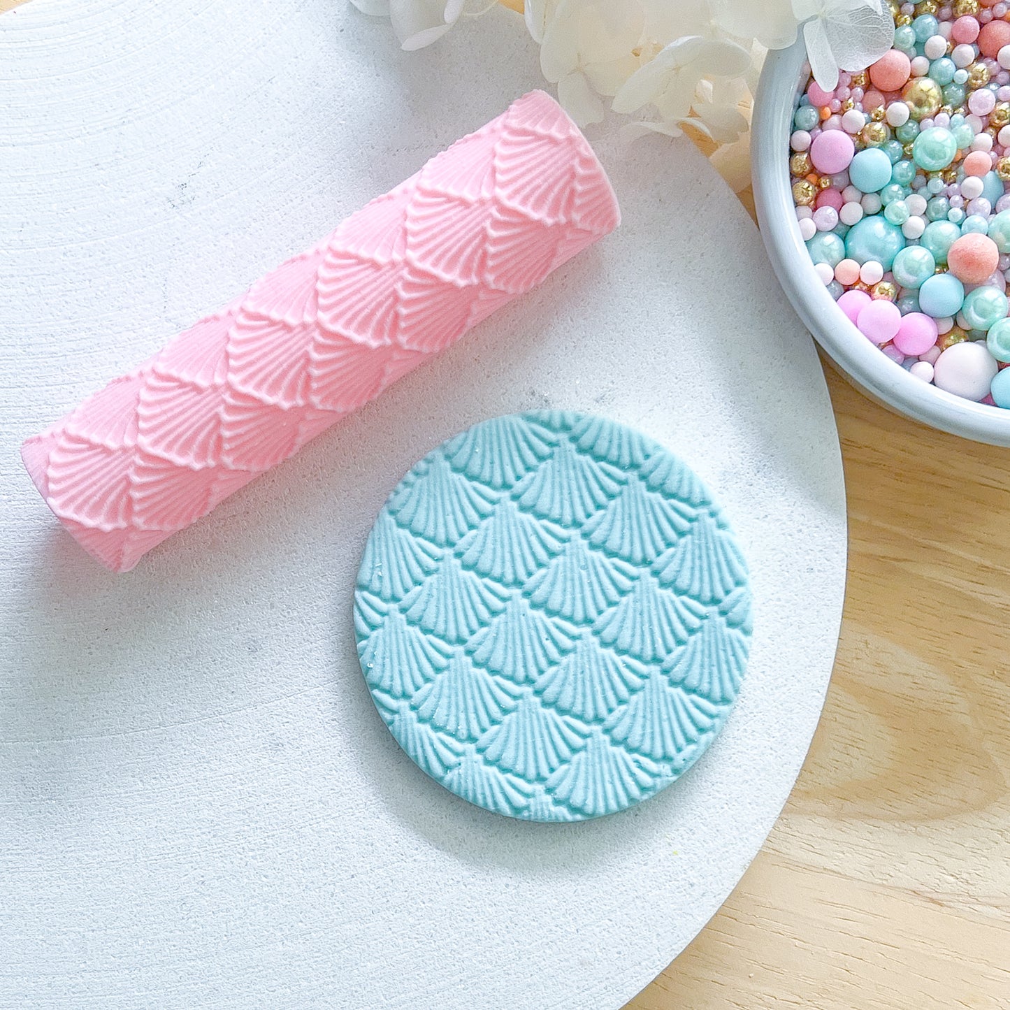 "Shells" Fondant Texture Roller