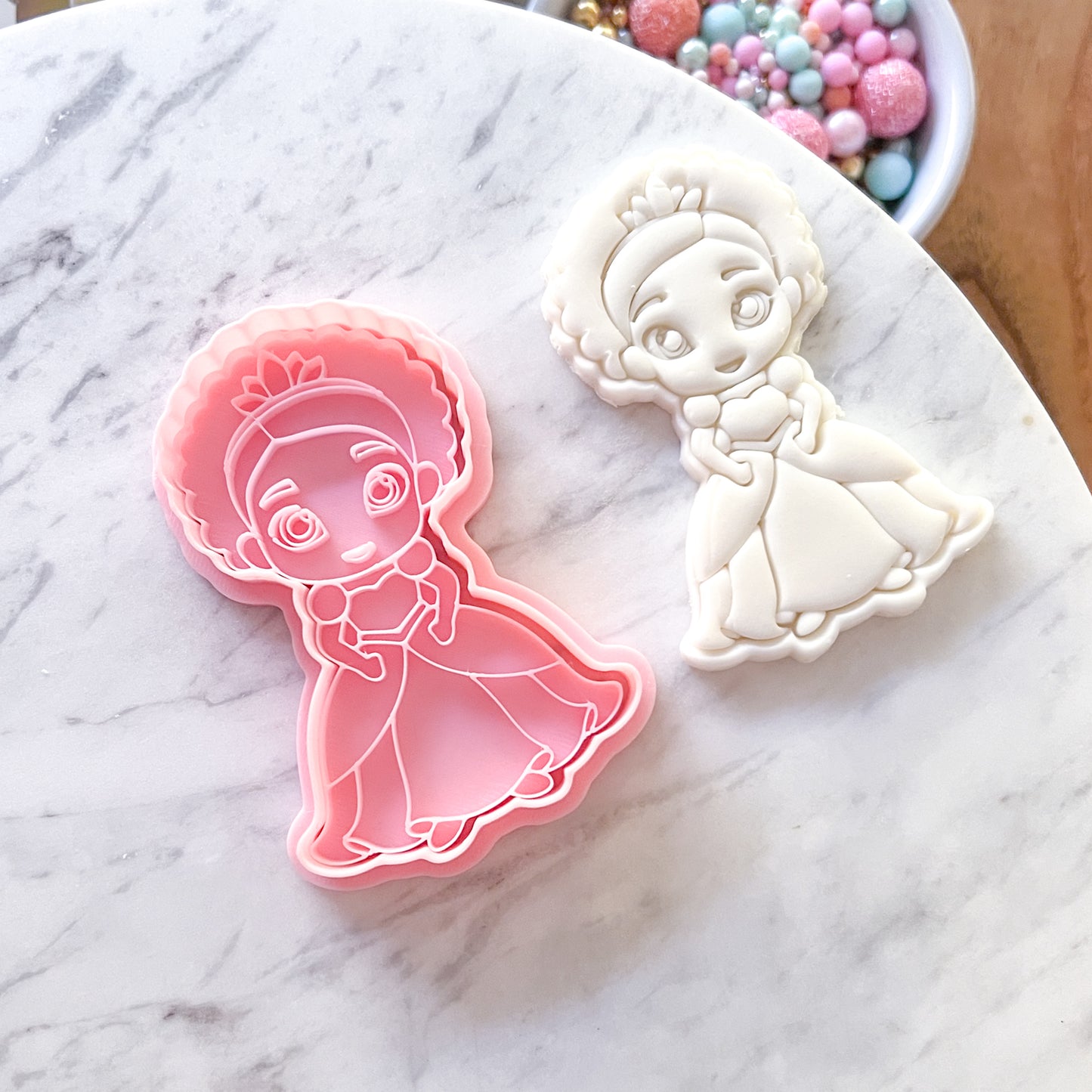 "Tiana" Cookie Cutter & Stamp