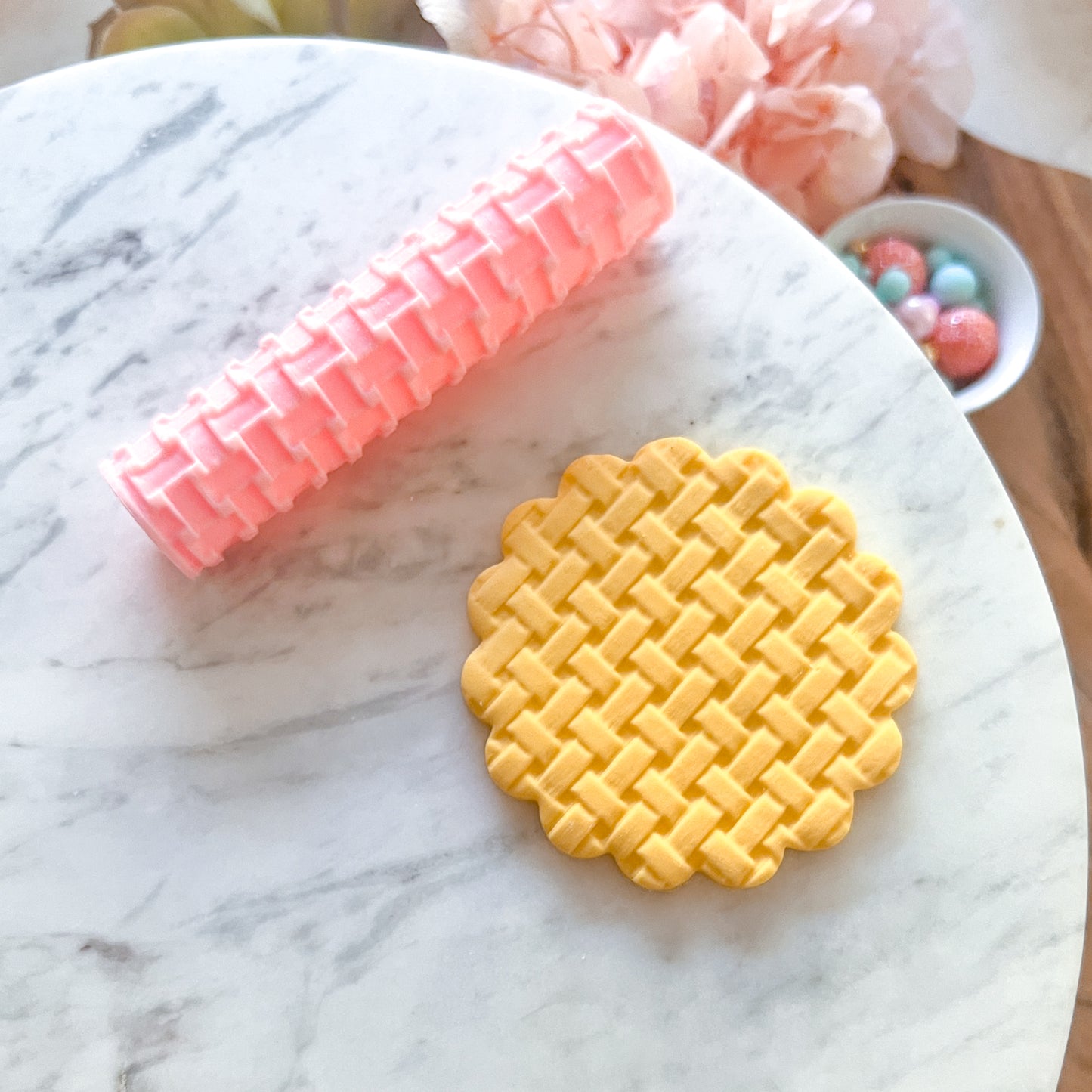 "Rattan Radio Weave" Fondant Texture Roller