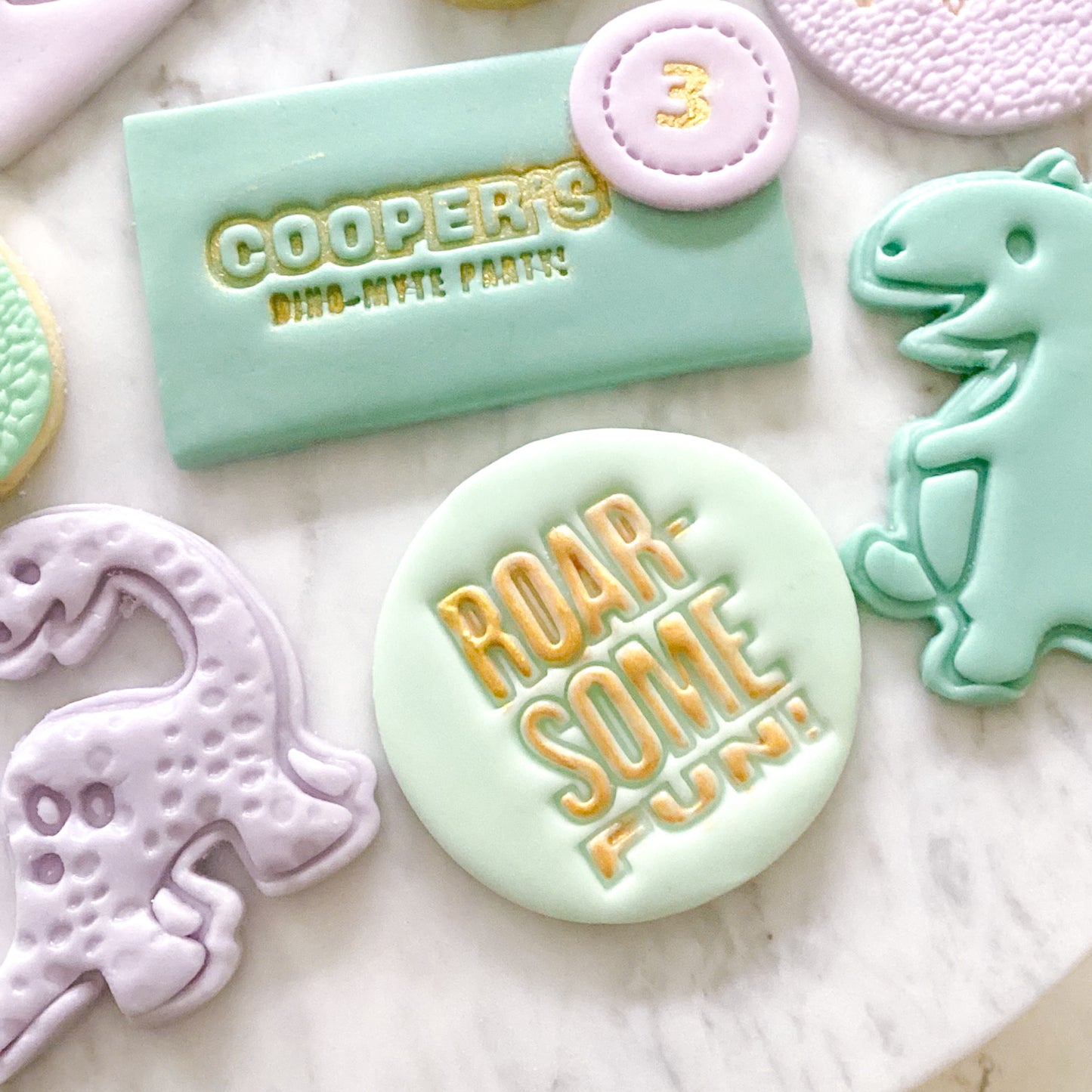 Roar-some Birthday - Fondant Stamp