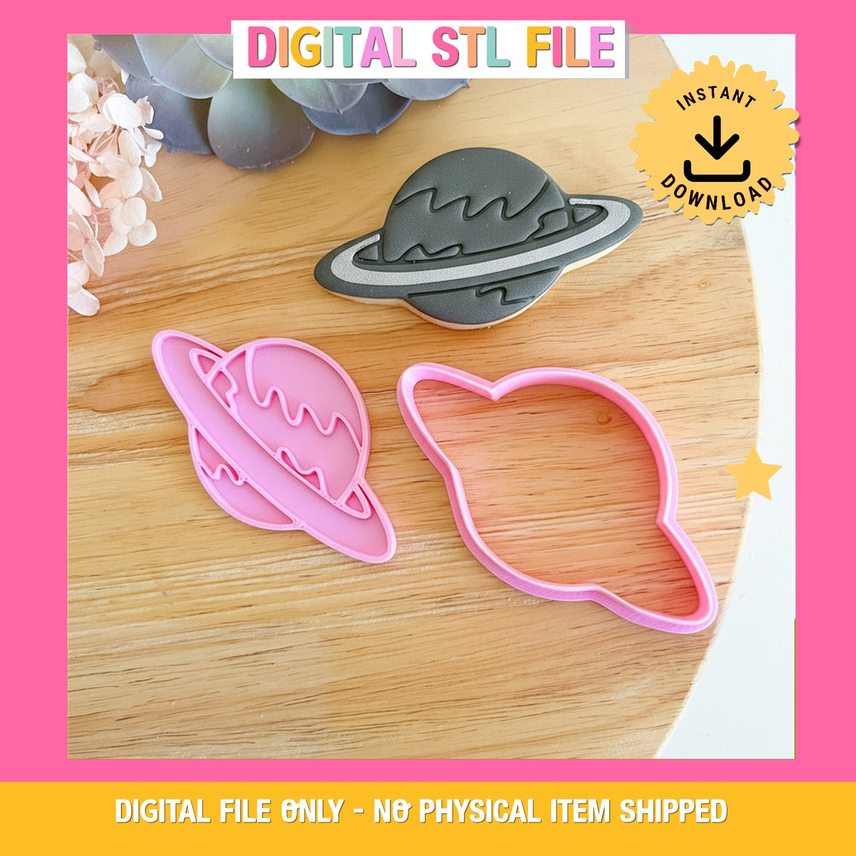 Saturn - Cookie Cutter & Stamp