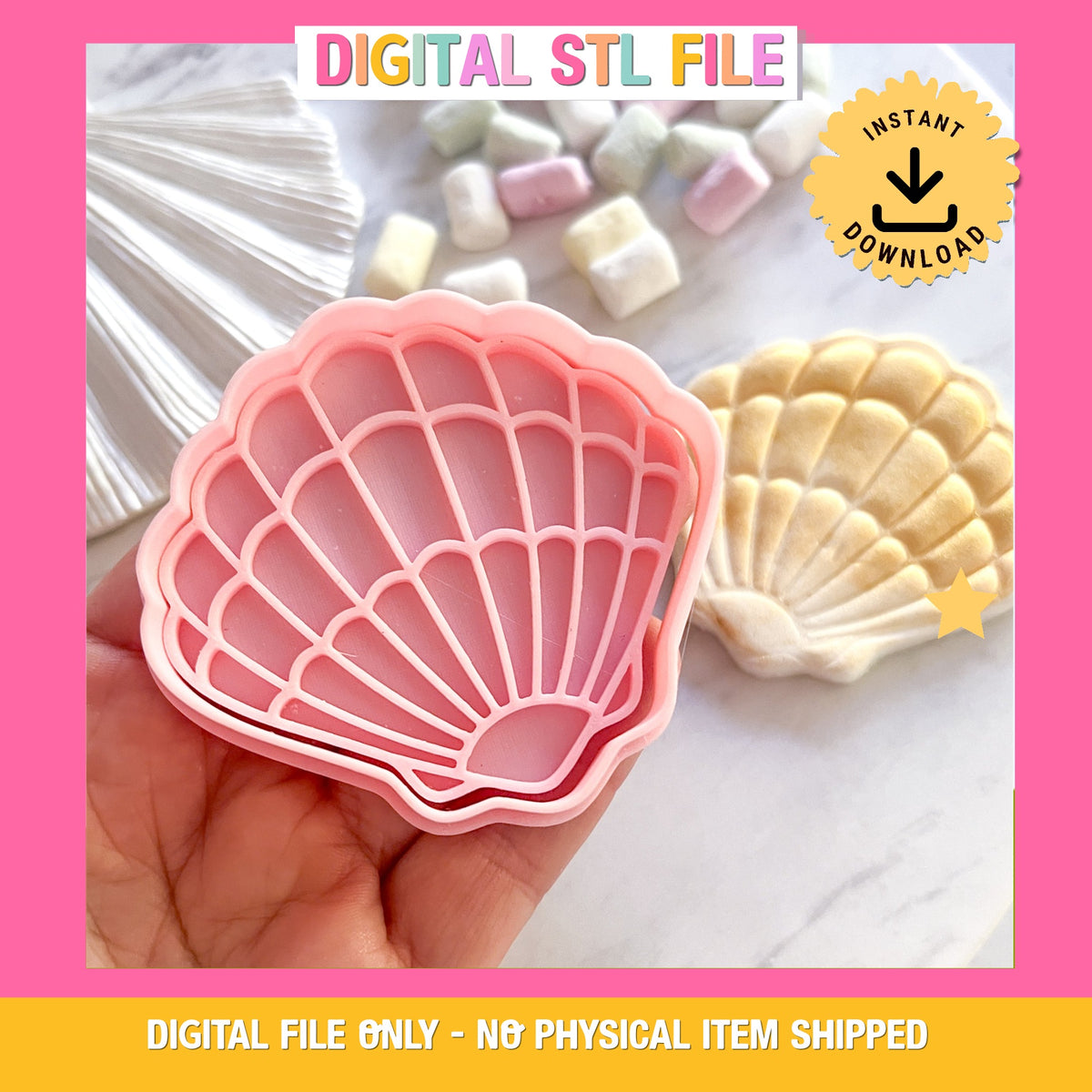 "Shell #2" Cookie Cutter & Stamp