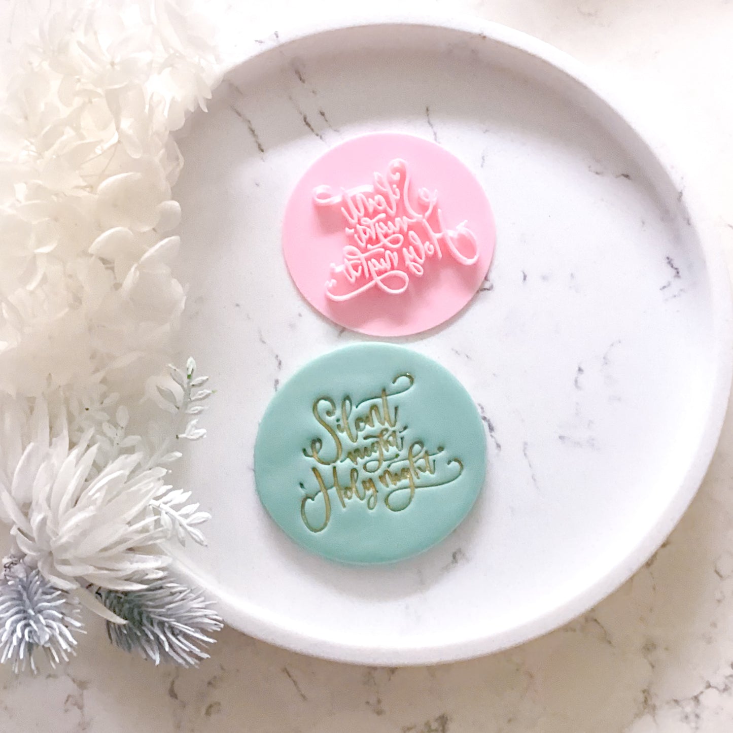 Silent Night Holy Night Fondant Stamp