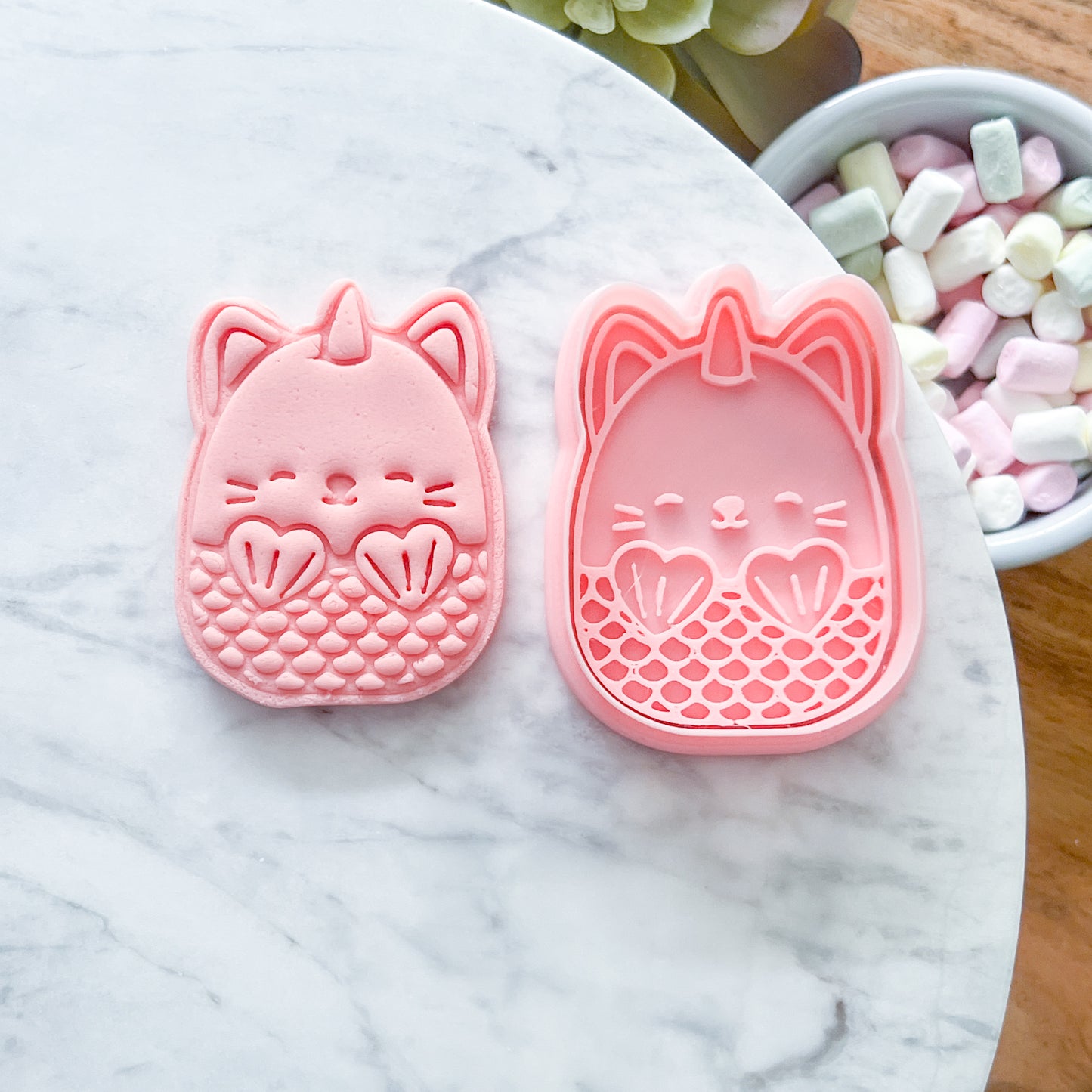 "Mermaid Squishmallow" - Cookie Cutter & Stamp