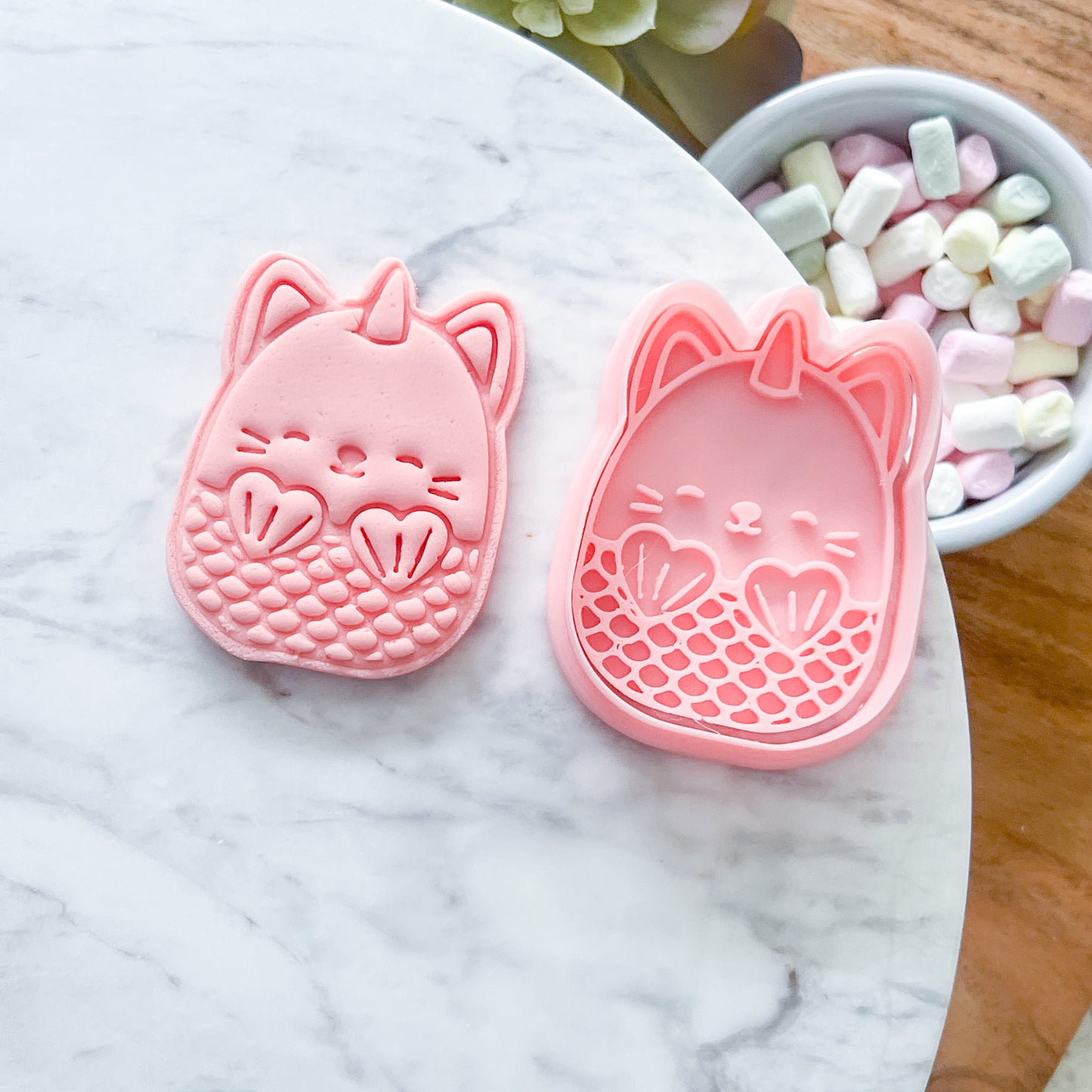 "Mermaid Squishmallow" - Cookie Cutter & Stamp