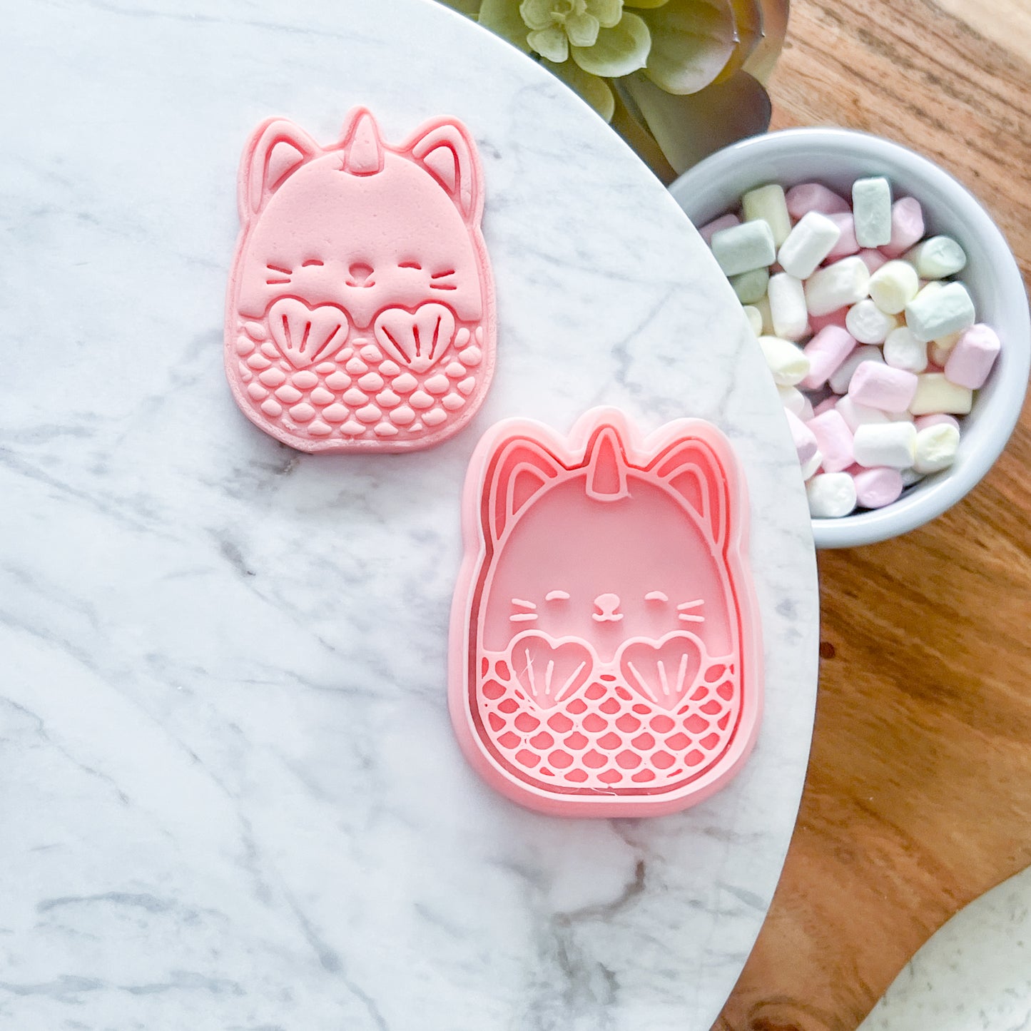 "Mermaid Squishmallow" - Cookie Cutter & Stamp