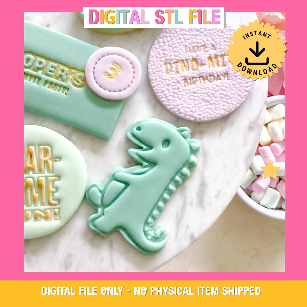 "T-Rex" Cookie Cutter & Stamp