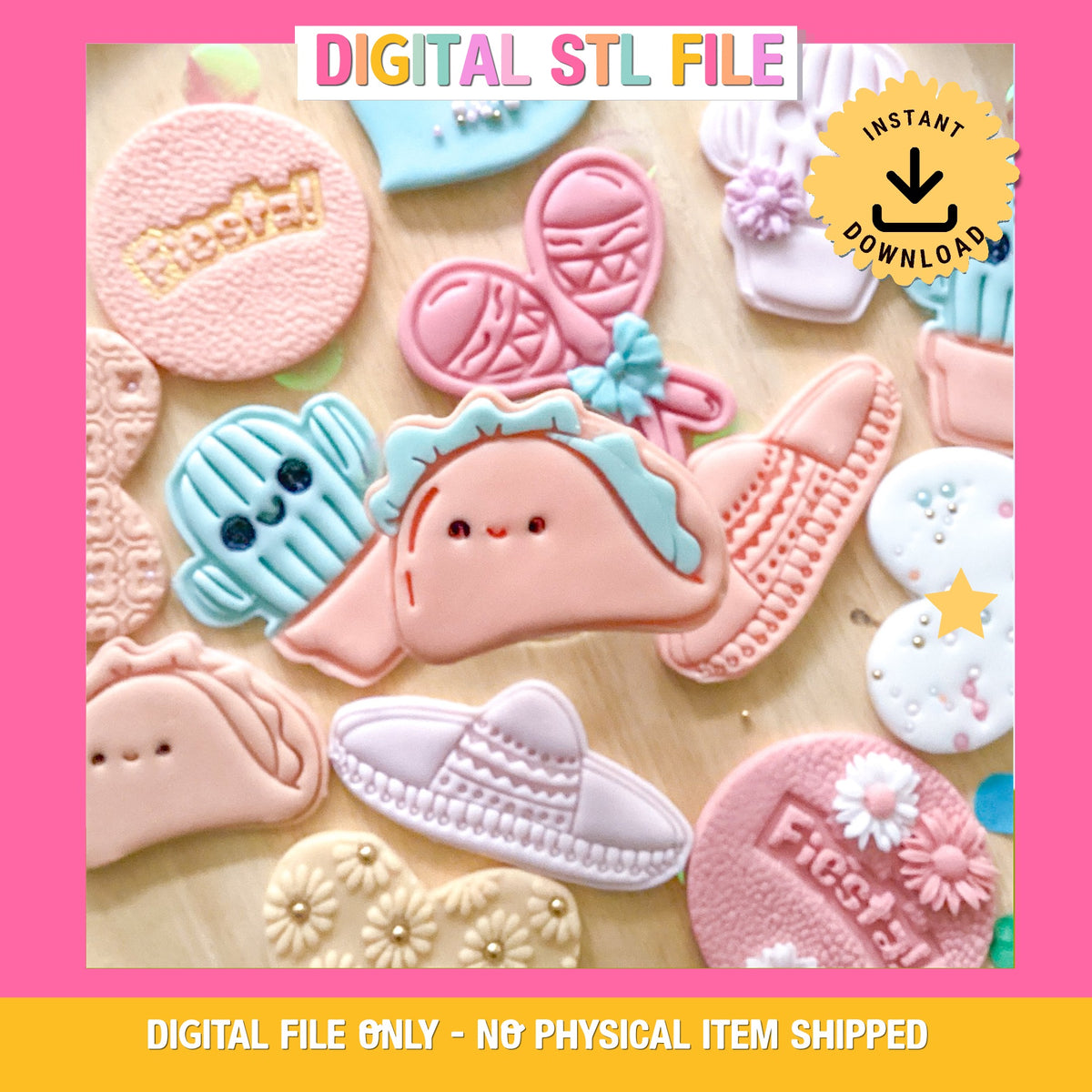 "Taco" - Cookie Cutter & Stamp