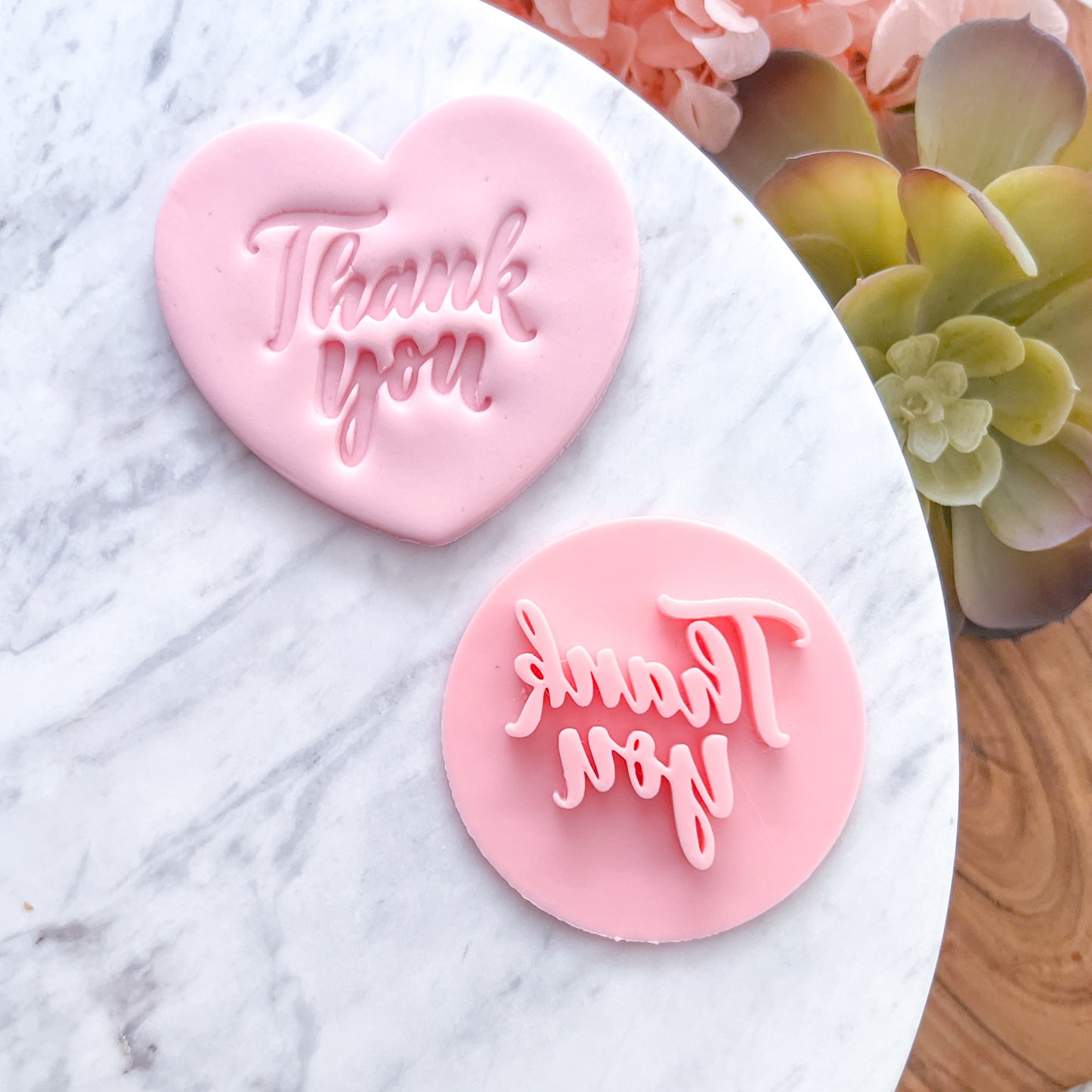 Thankyou Fondant Stamp