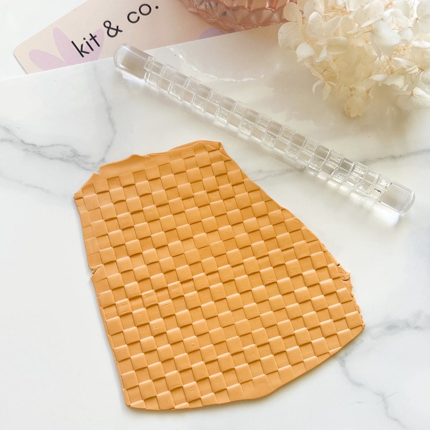 "Checkered" - Acrylic Texture Roller