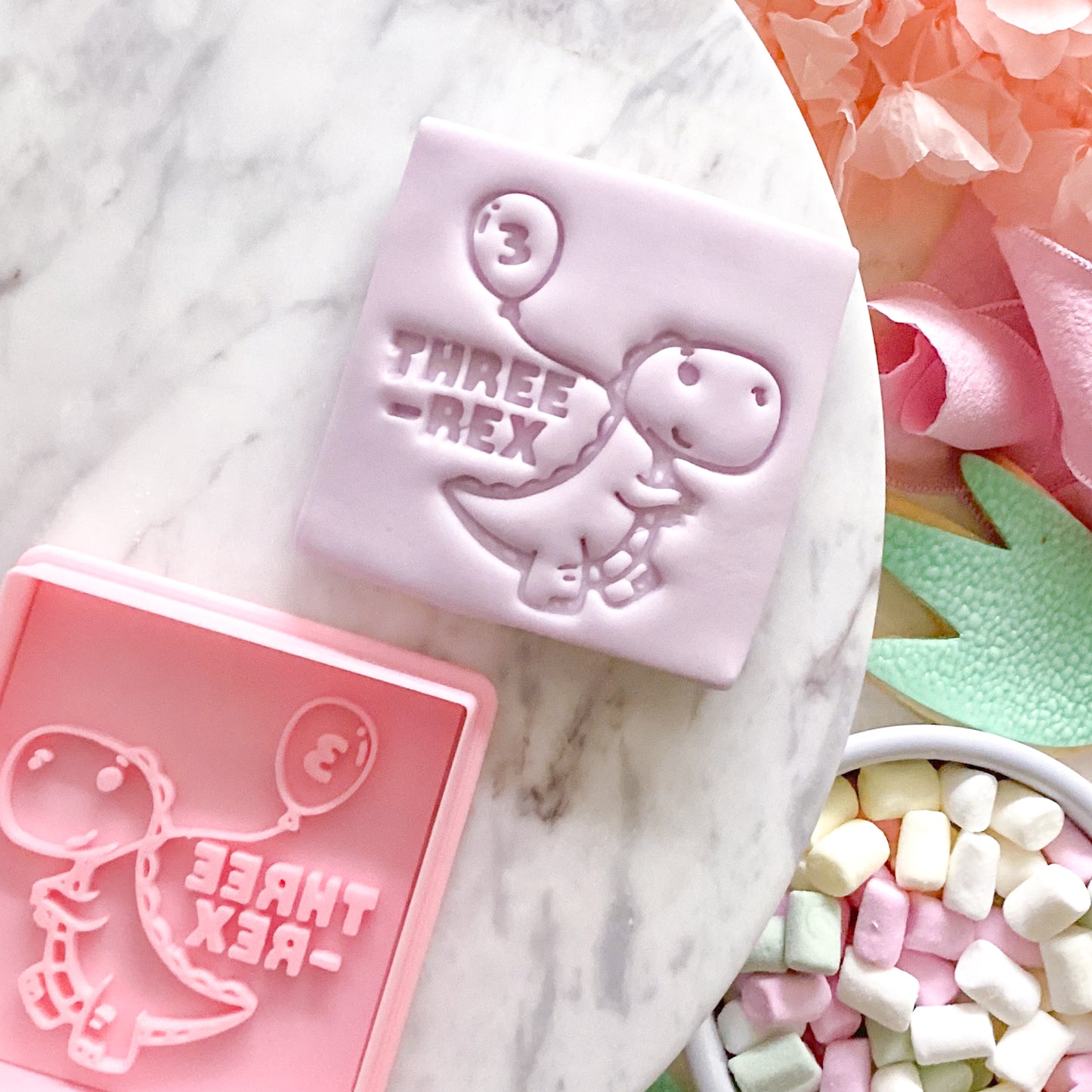 "Three-Rex" - Cookie Cutter & Stamp