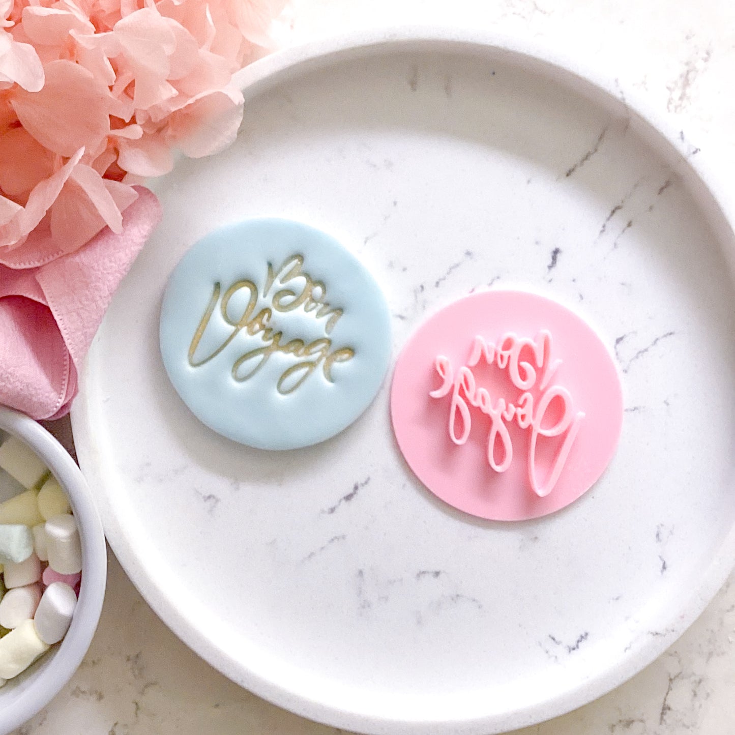 Bon Voyage - Fondant Stamp