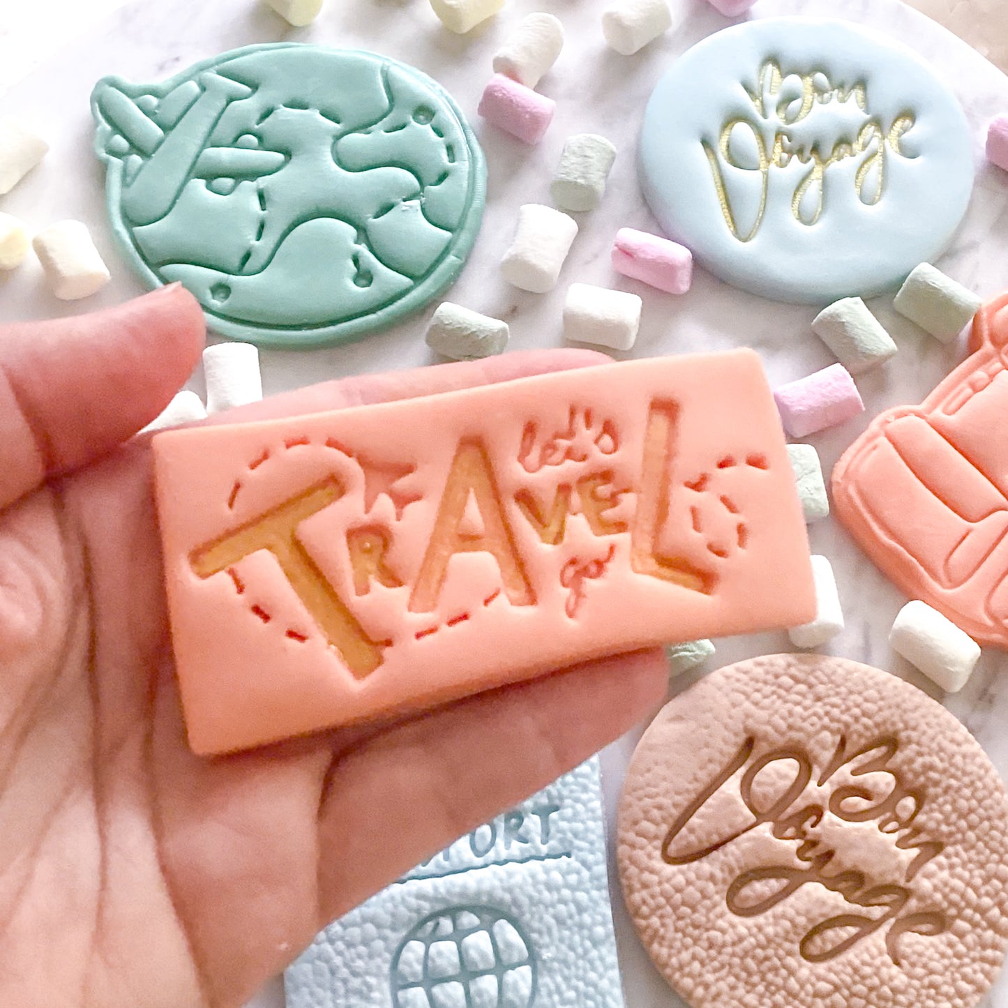 "Let's Travel" - Cutter & Stamp Set