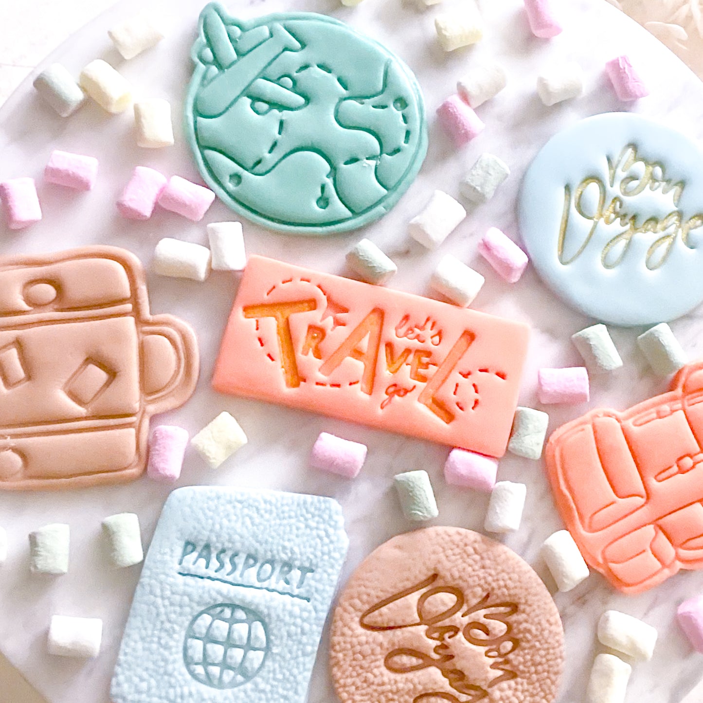 "Let's Travel" - Cutter & Stamp Set