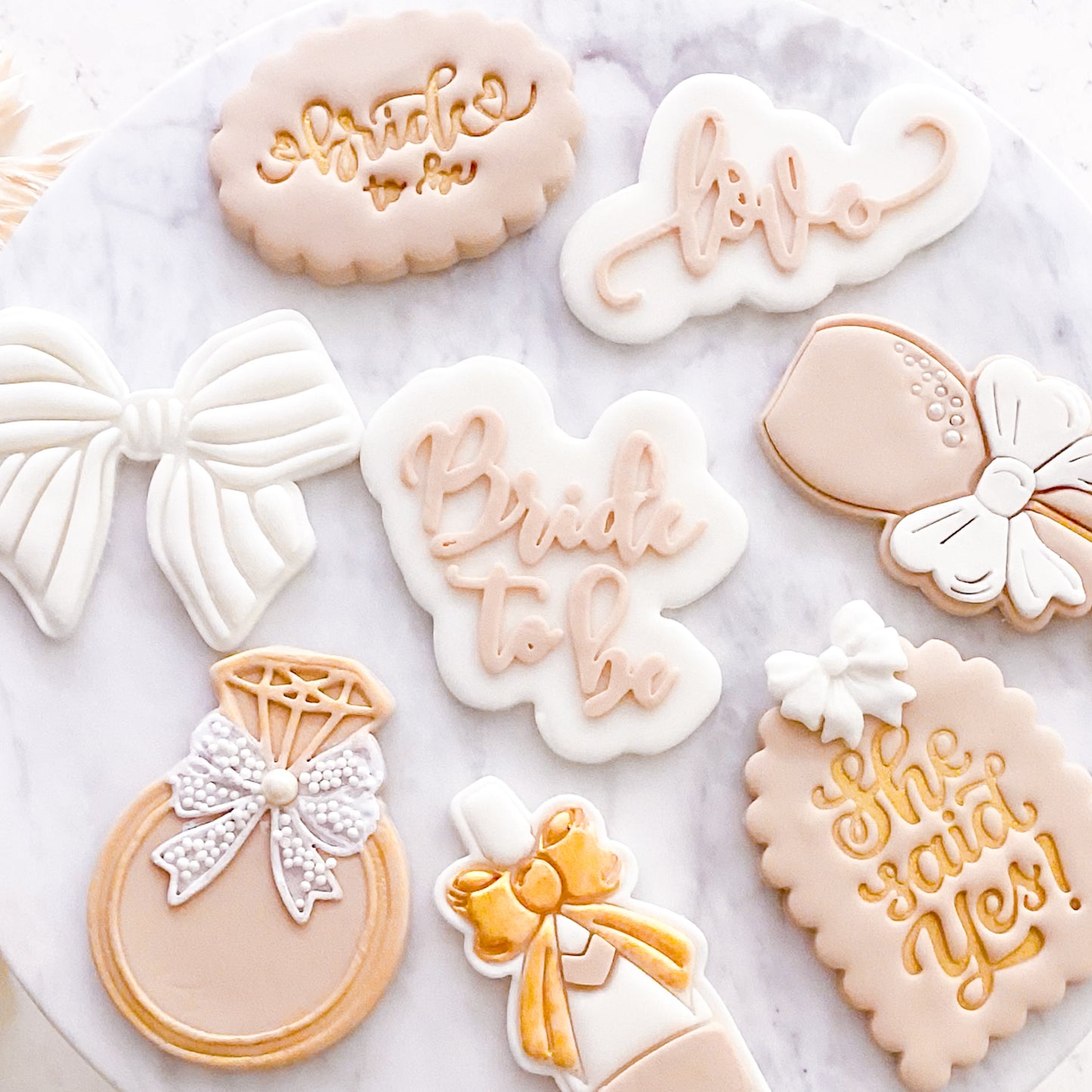 "She Said Yes" - Fondant Stamp