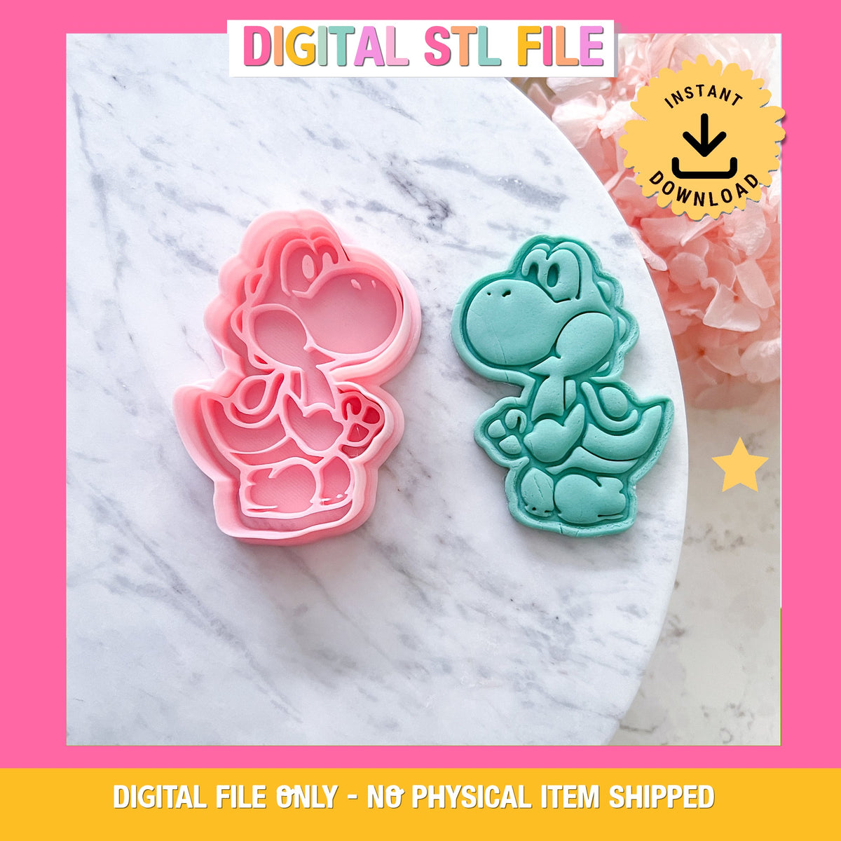 "Yoshi" Cookie Cutter & Stamp