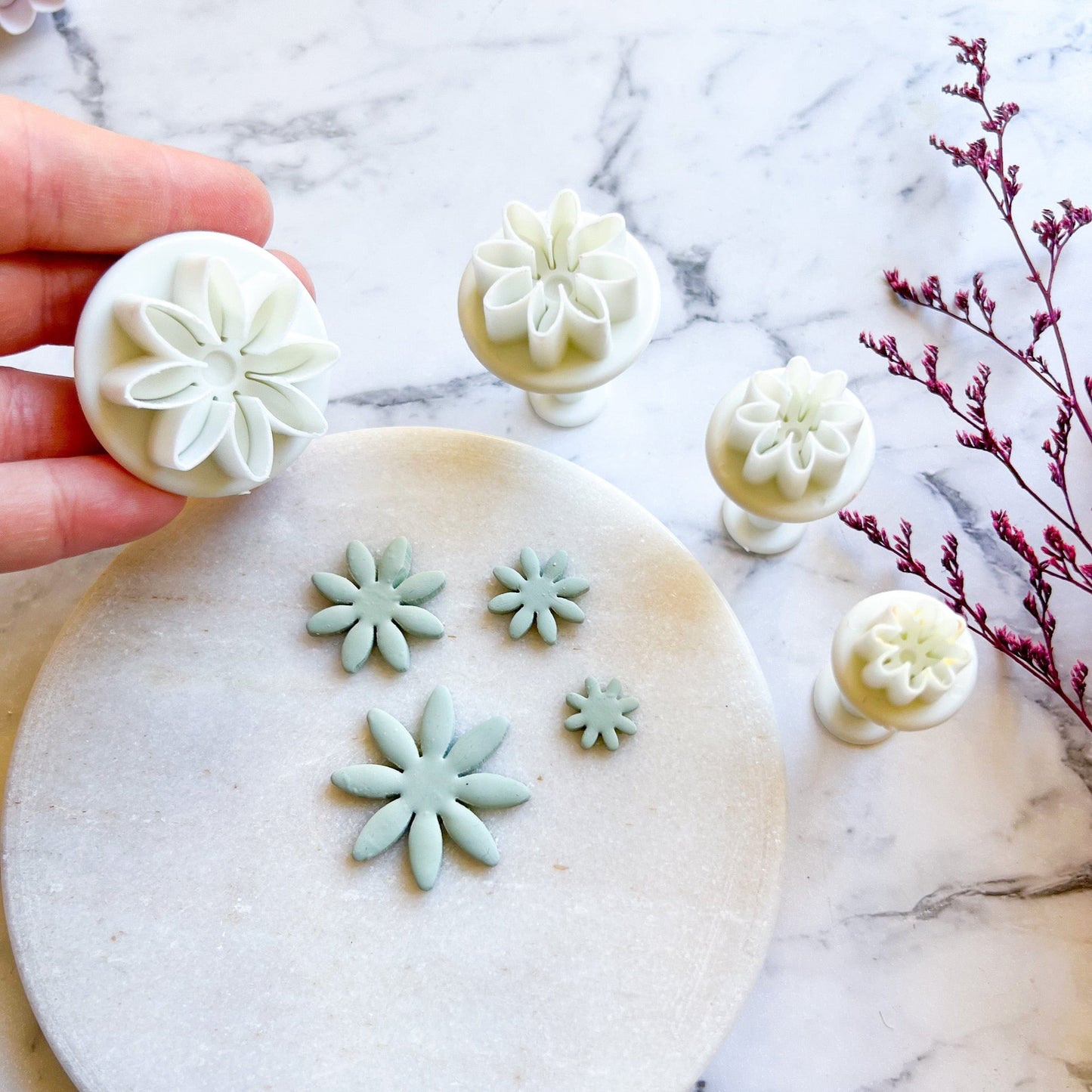 kitandco.com.au Cutter Flower #2 Push Cutter Set (4 pce)