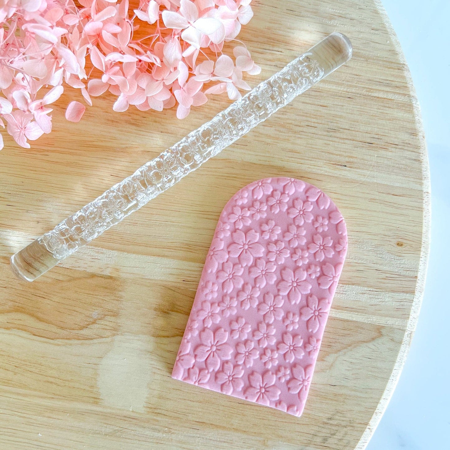 kitandco.com.au Texture Roller Acrylic "Cherry Blossom" - Acrylic Texture Roller