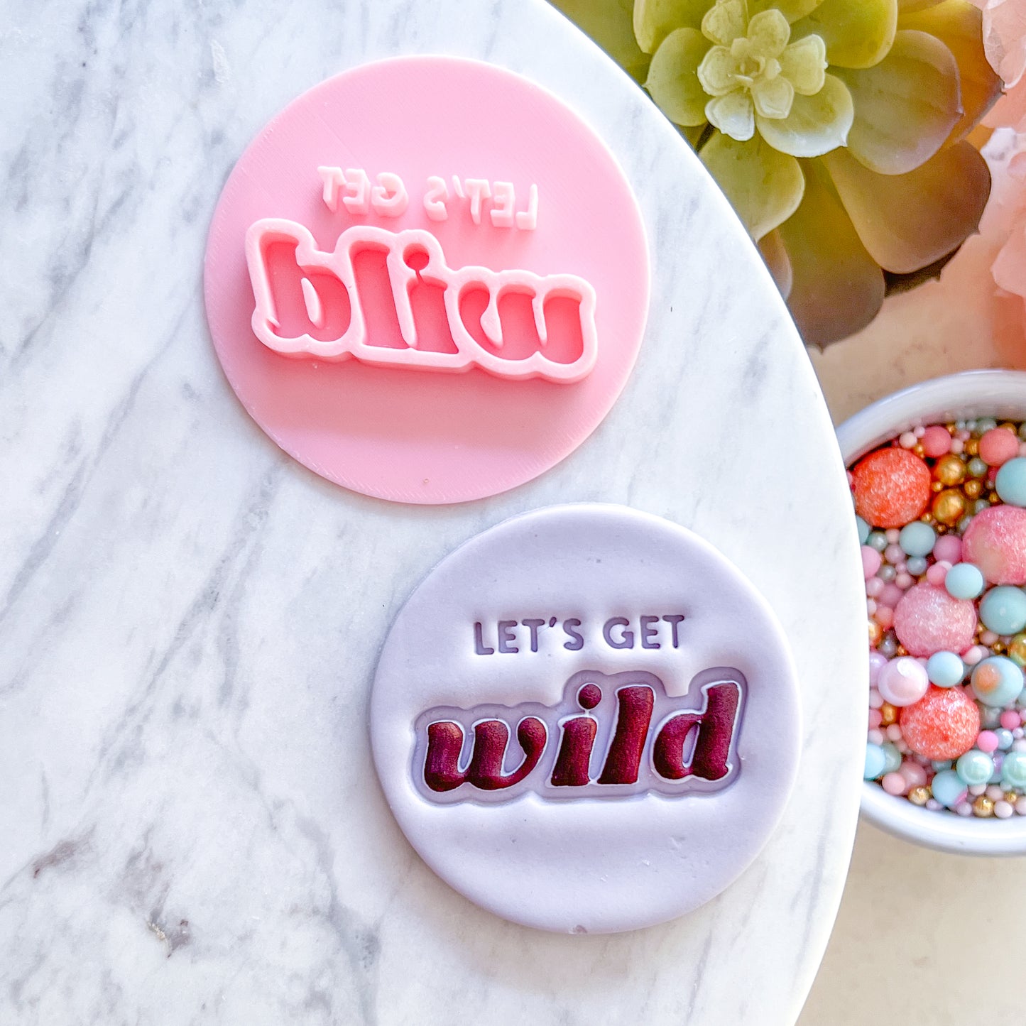 Let's Get Wild Fondant Stamp
