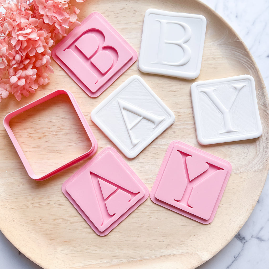"Baby Blocks Four Piece Set" Cookie Cutter & Stamp (4 pc)
