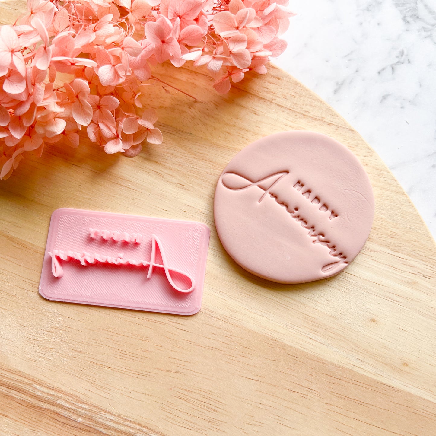 Happy Anniversary Fondant Stamp