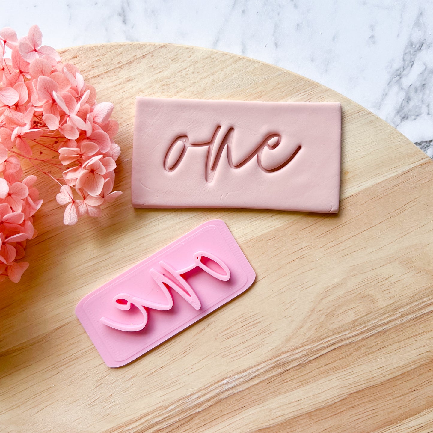 One Script Fondant Stamp