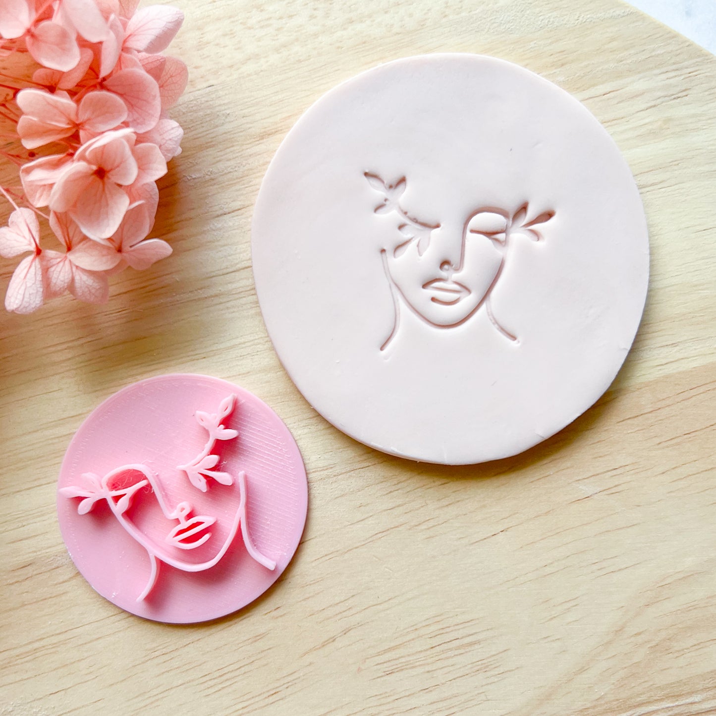 Pretty Face Stamp #1 Fondant Stamp