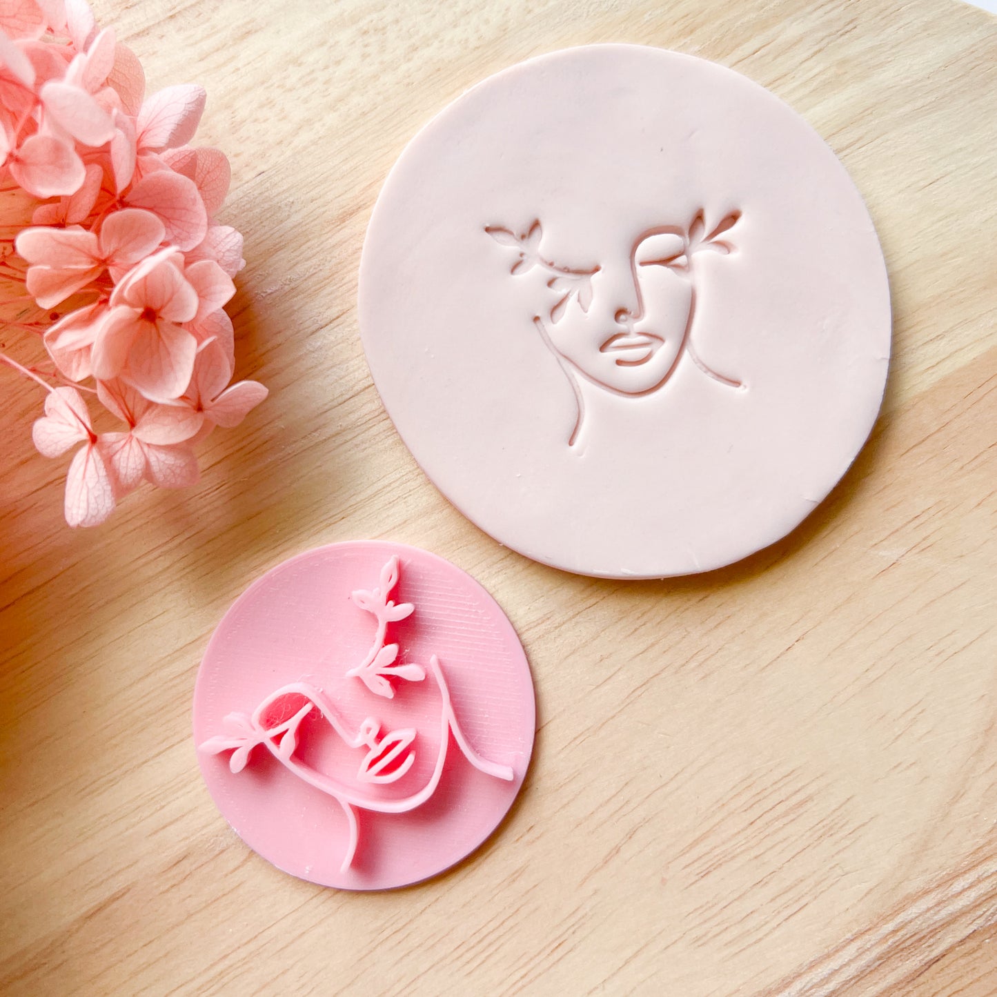 Pretty Face Stamp #1 Fondant Stamp