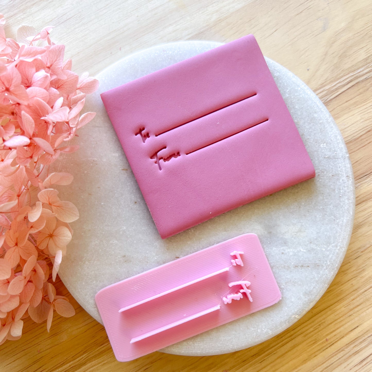 To & From Label Fondant Stamp