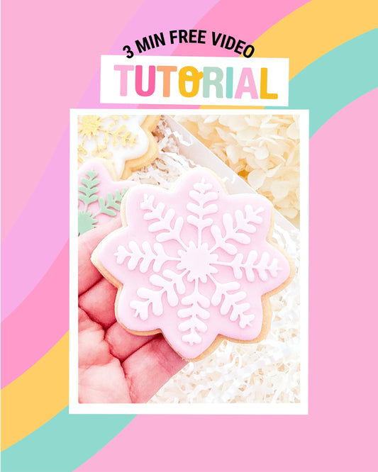 Decorate Stunning Snowflake Cookies - Free Tutorial