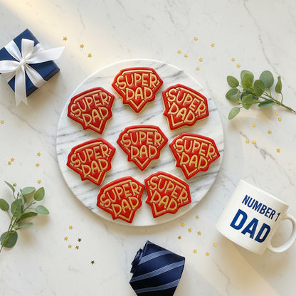 "Superdad" - Cookie Cutter & Stamp