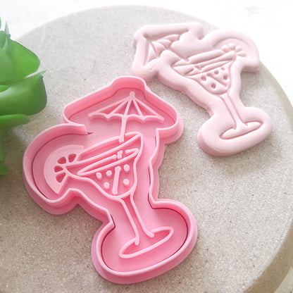 "Cocktail" - Cookie Cutter & Stamp