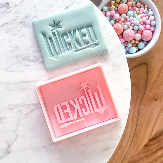 "Wicked" - Cookie Cutter & Stamp