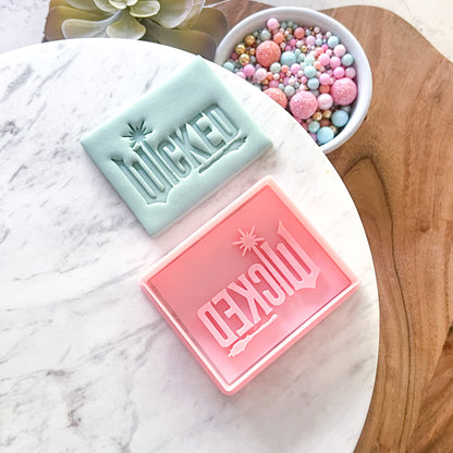 "Wicked" - Cookie Cutter & Stamp