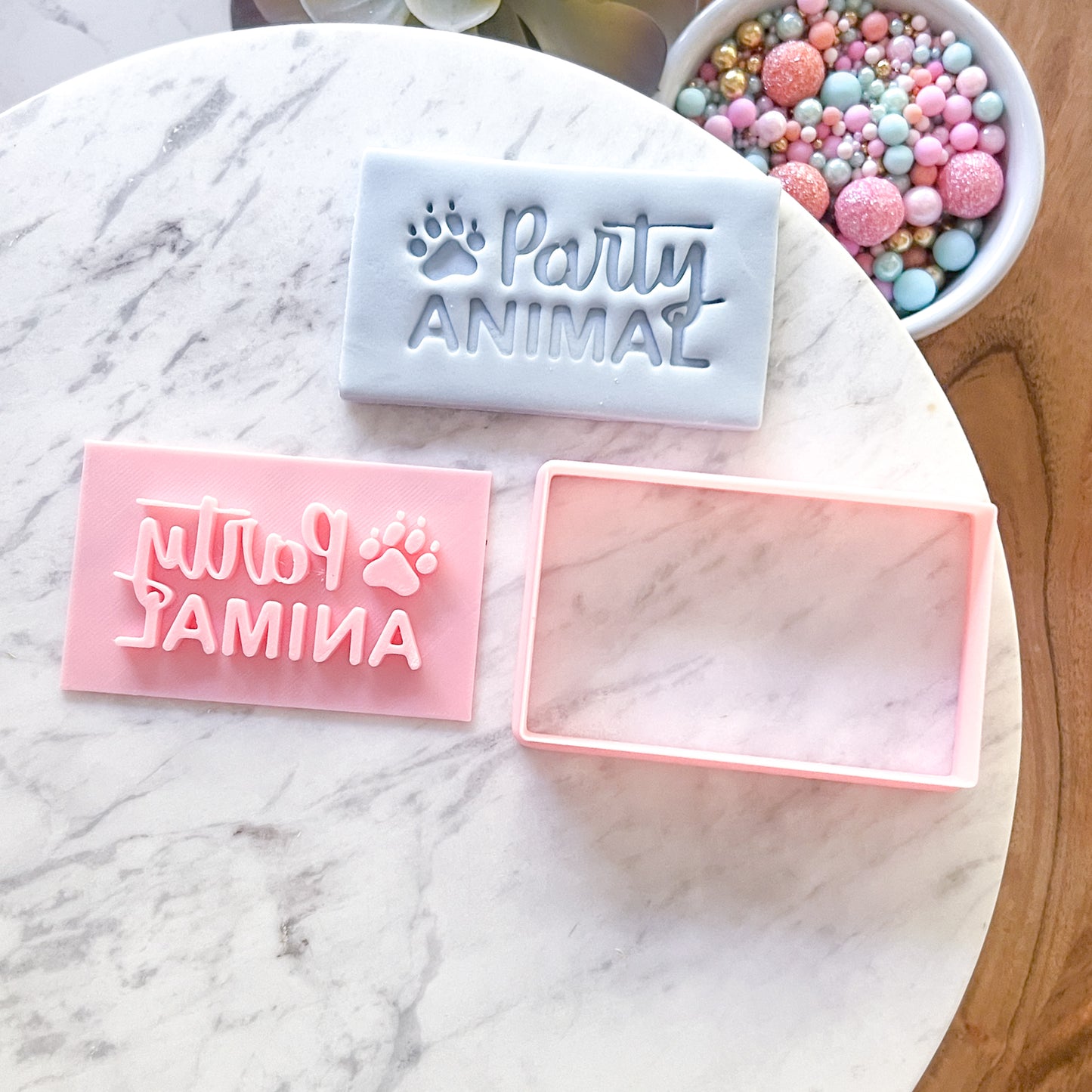 "Party Animal" Fondant Stamp