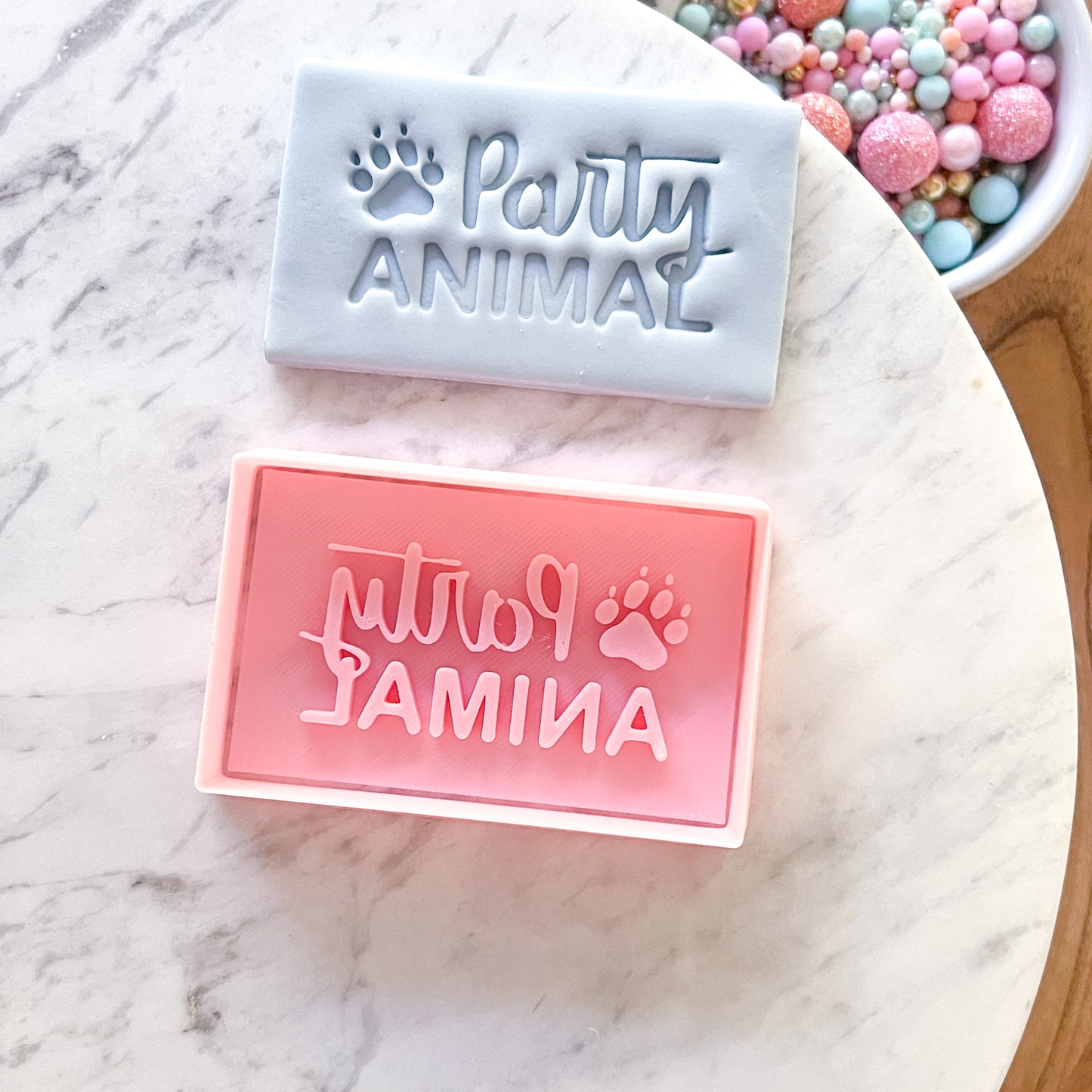 "Party Animal" Fondant Stamp