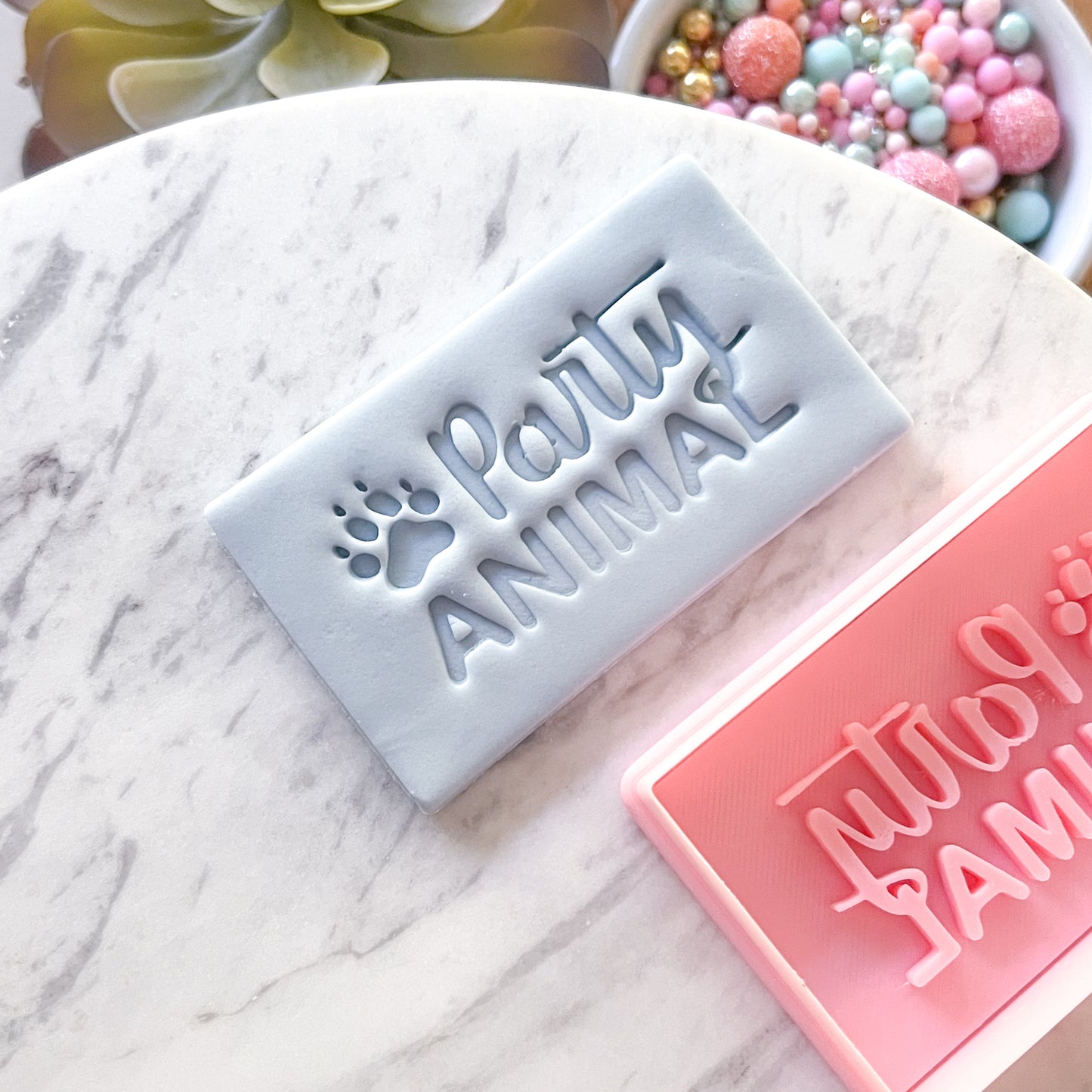 "Party Animal" Fondant Stamp