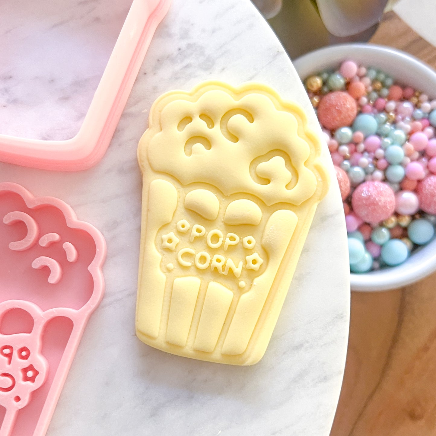 "Popcorn" - Cookie Cutter & Stamp